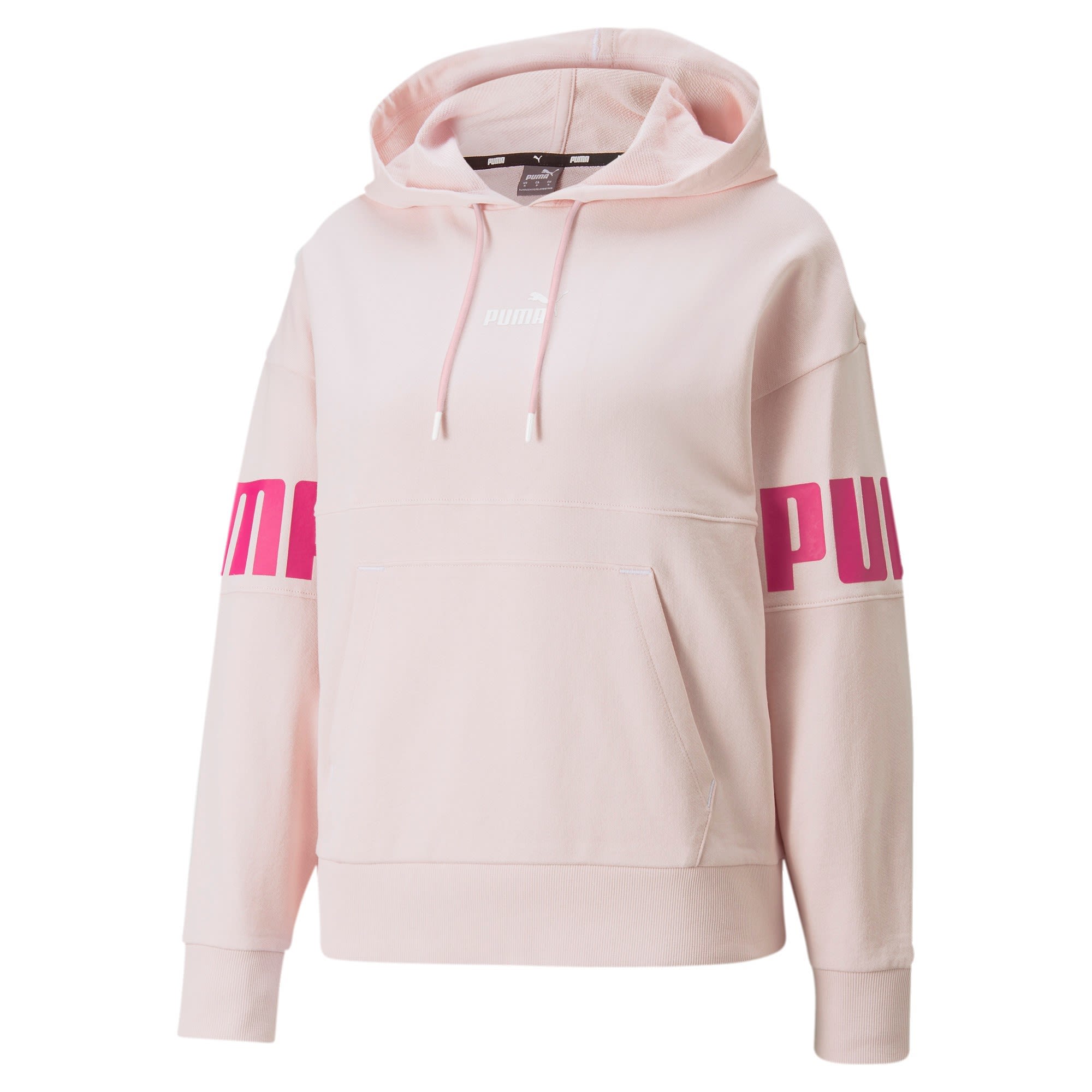 Puma Puma Power Colorblock Hoodie Pink- Female Sweaters und Hoodies- Grsse XS - Farbe Chalk Pink