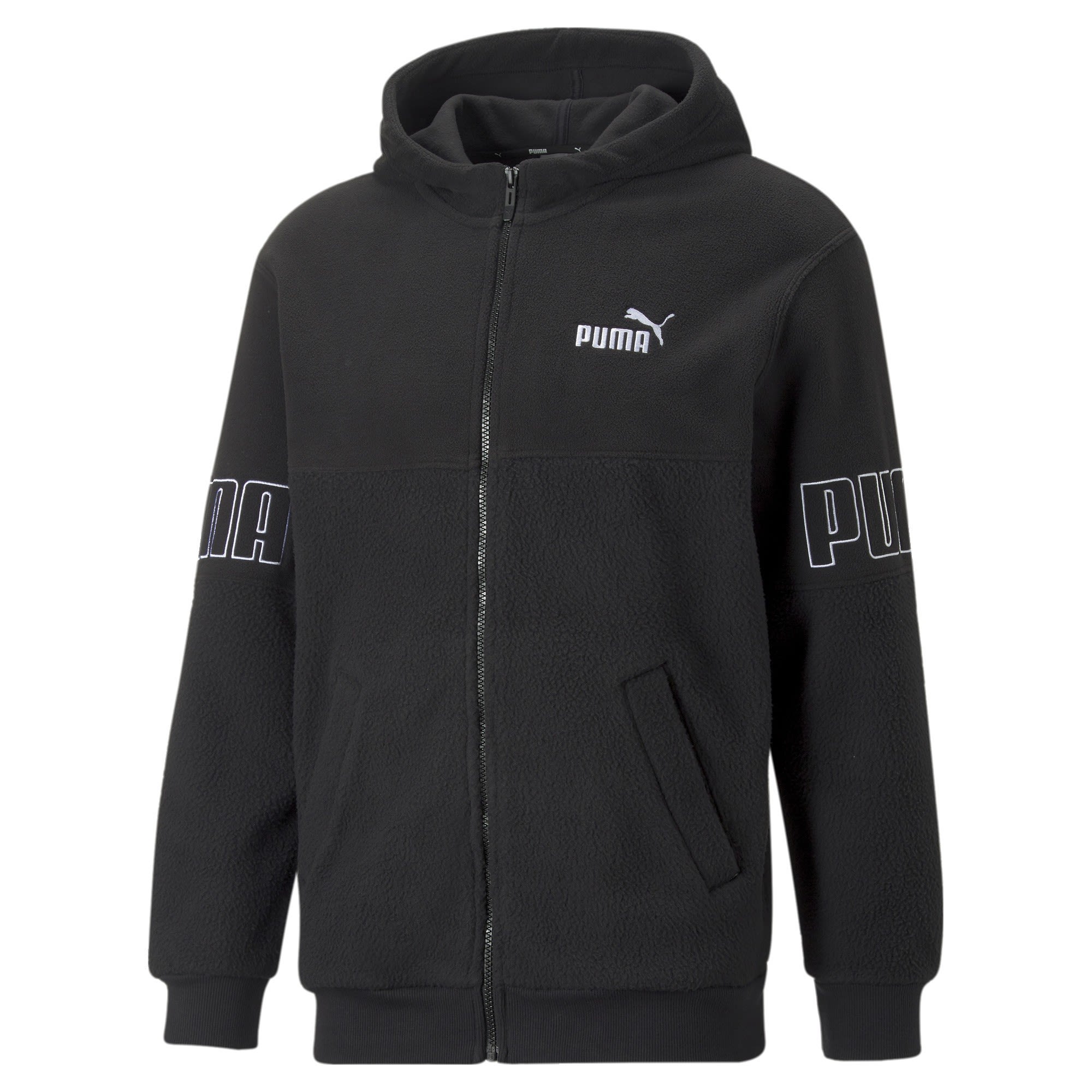 Puma Puma Power Winterized Full-Zip Hoodie Schwarz- Male Ponchos und Capes- Grsse S - Farbe Puma Black