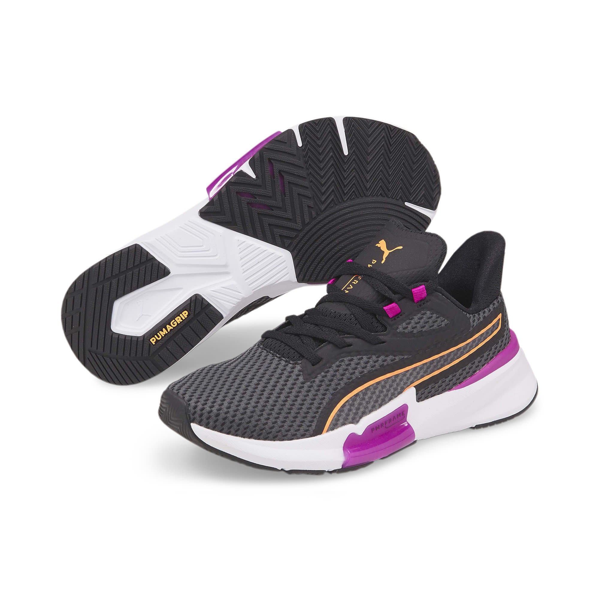 Puma PWR Frame TR Schwarz- Female Trailrunning- und Laufschuhe- Grsse EU 42-5 - Farbe Puma Black - Deep Orchid - Neon Citrus