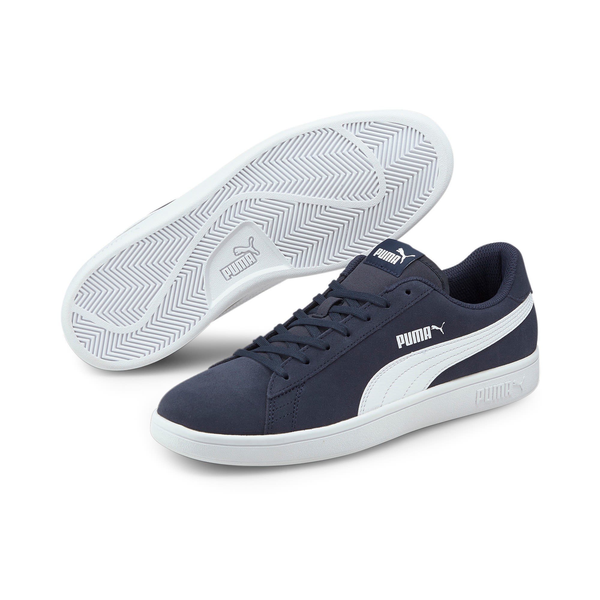 Puma Smash V2 Blau- Freizeitschuhe- Grsse EU 36 - Farbe Peacoat - Puma White