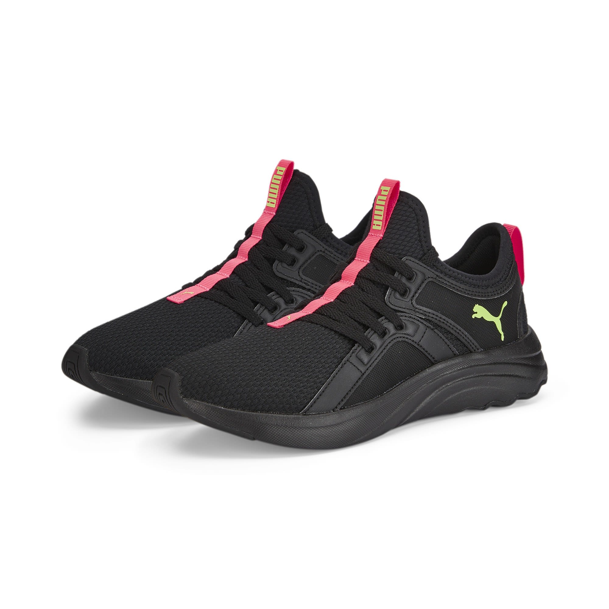 Puma Softride Sophia Schwarz- Female Trailrunning- und Laufschuhe- Grsse EU 38 - Farbe Puma Black - Sunset Glow