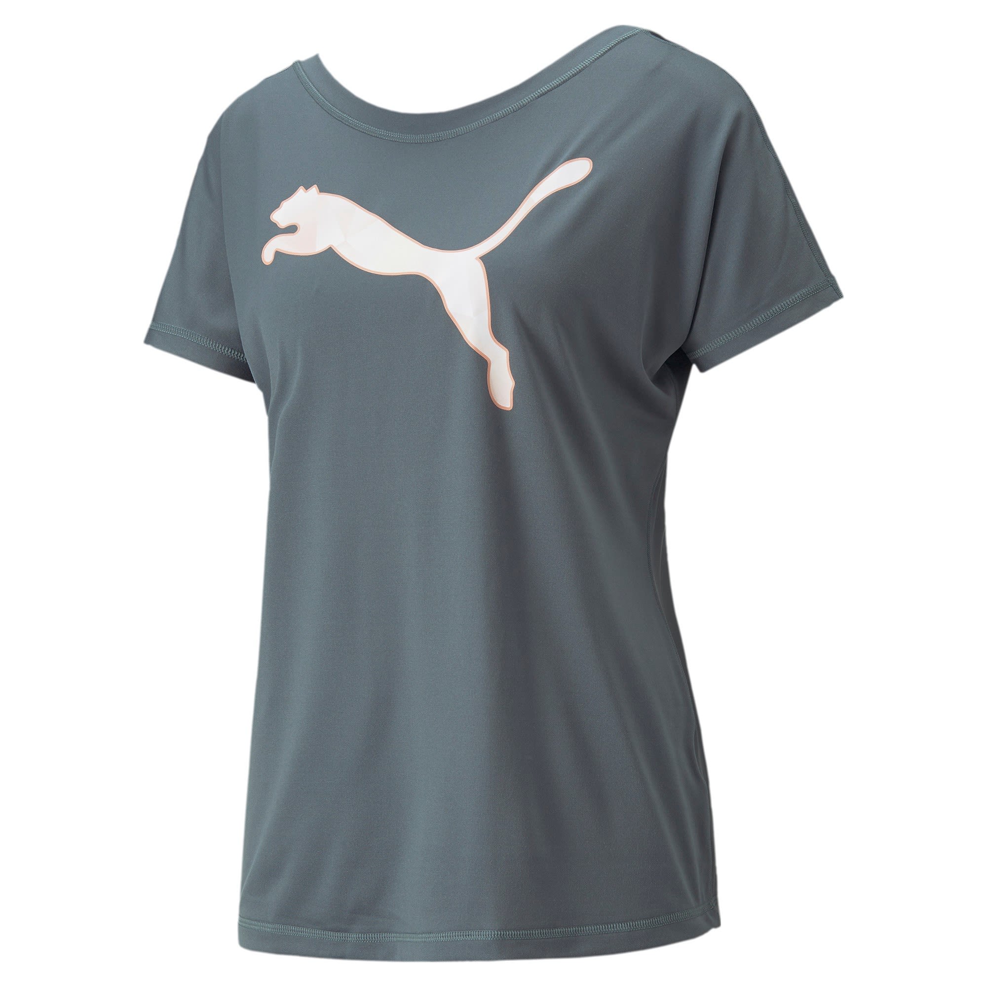 Puma Train Favourite Jersey Tee Grau- Female Kurzarm-Shirts- Grsse M - Farbe Dark Slate