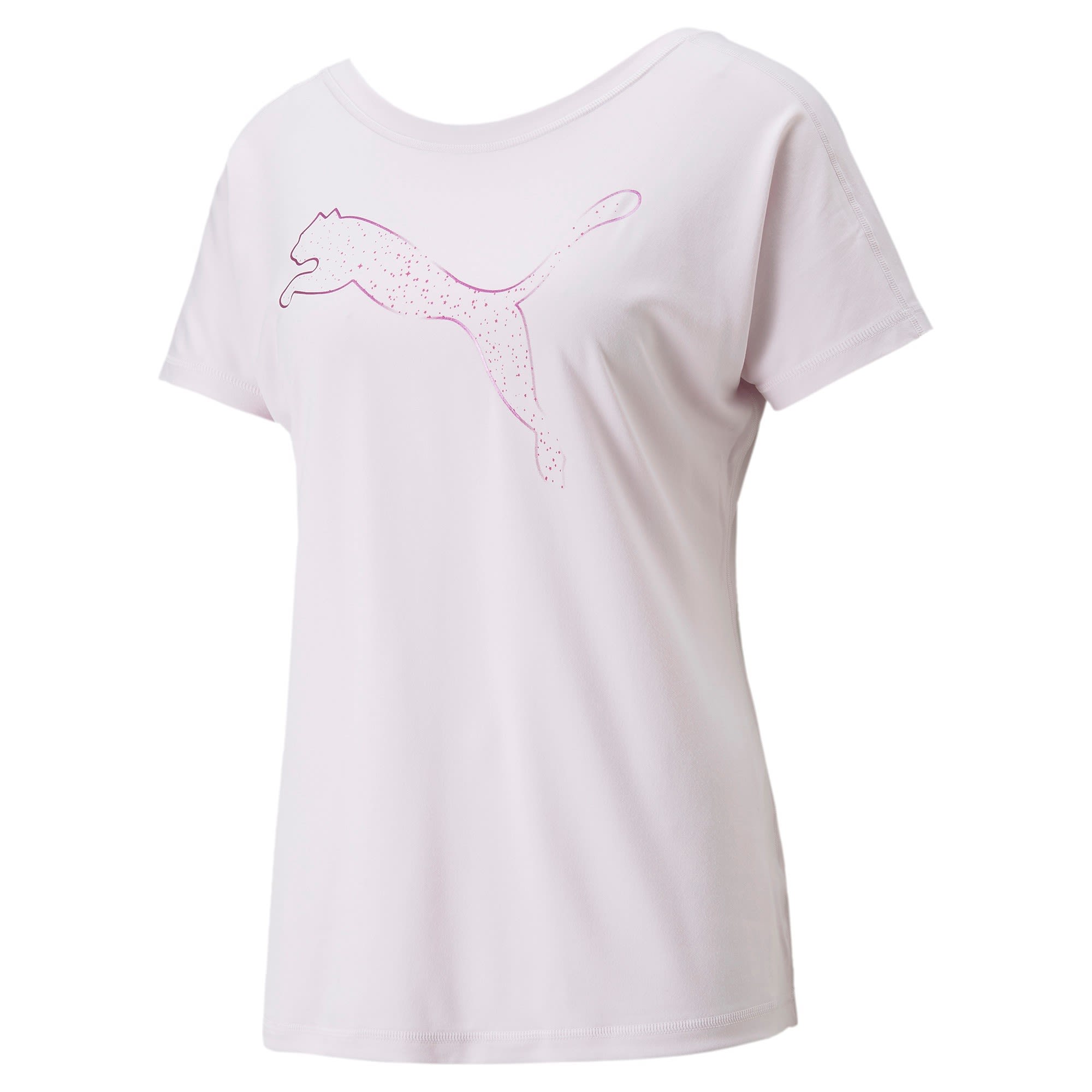 Puma Train Favourite Jersey Tee Pink- Female Kurzarm-Shirts- Grsse XXL - Farbe Lavender Fog