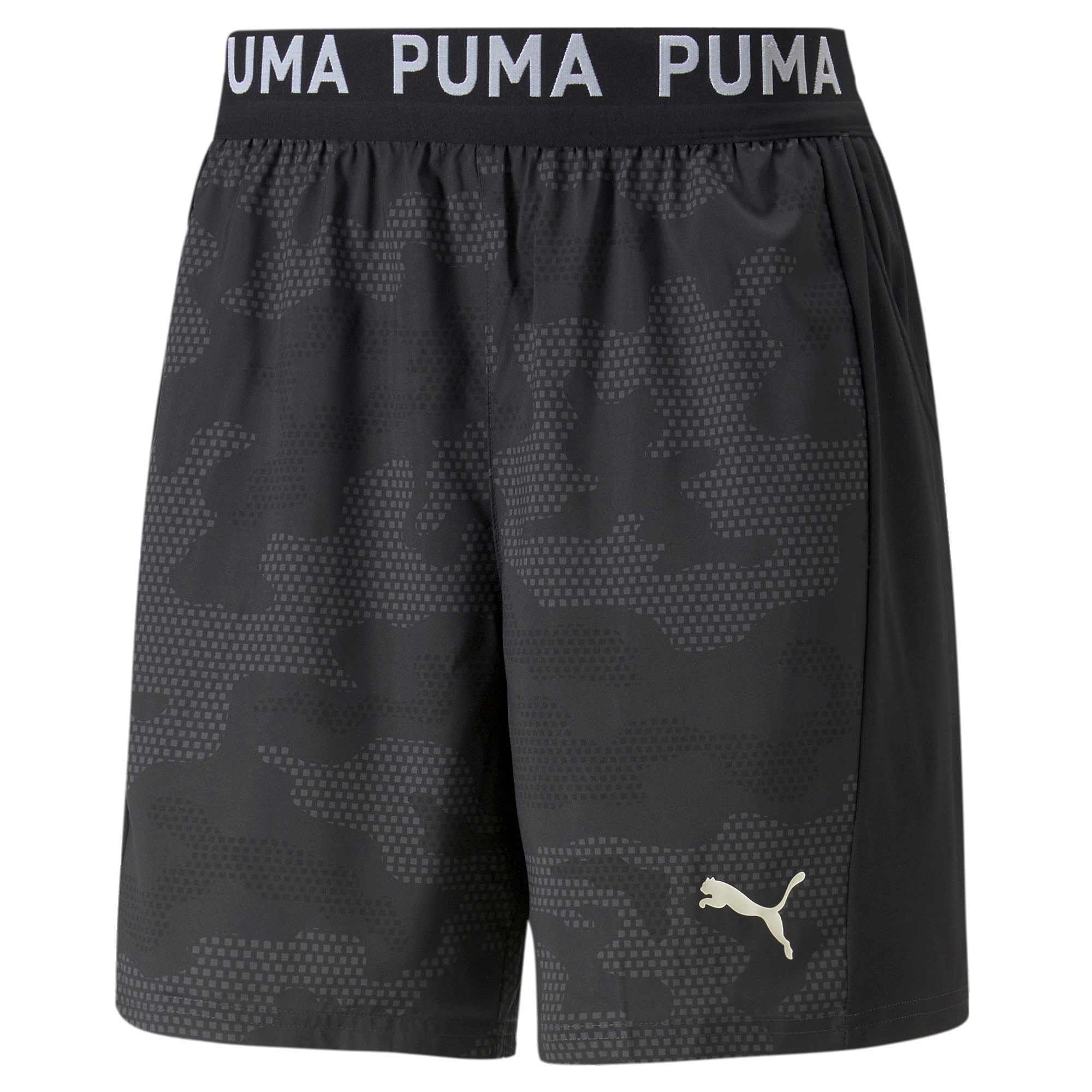 Puma Train Off Season AOP Woven 7 Short Schwarz- Male Shorts- Grsse S - Farbe Puma Black