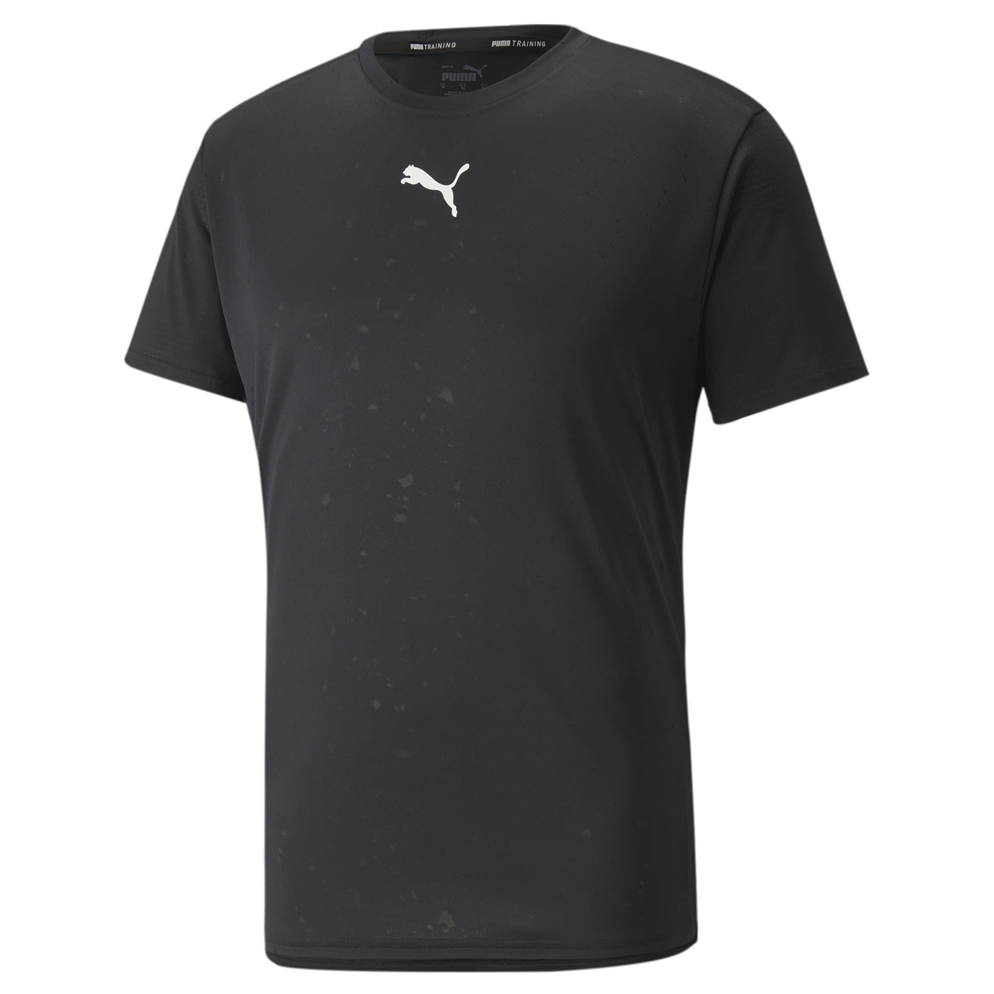 Puma Train Vent Tee Schwarz- Male Kurzarm-Shirts- Grsse S - Farbe Puma Black - Q2 Jacquard