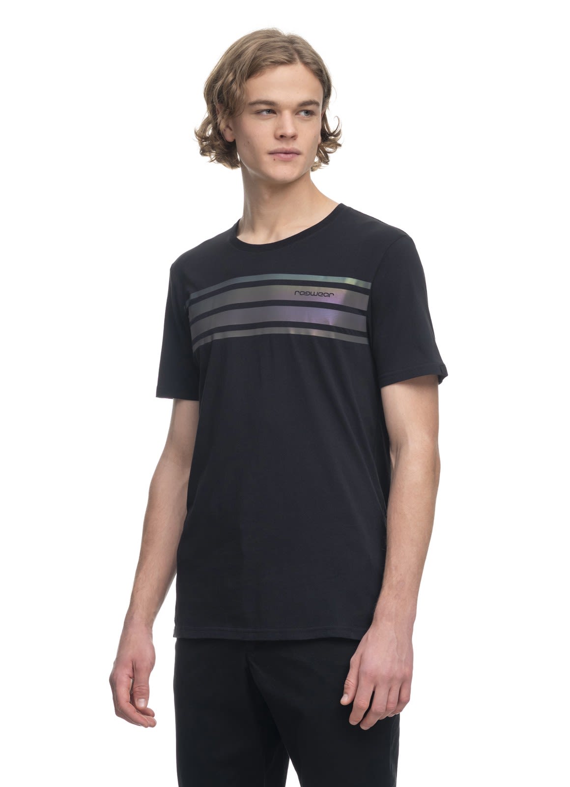 Ragwear Addie Schwarz- Male Kurzarm-Shirts- Grsse M - Farbe Black