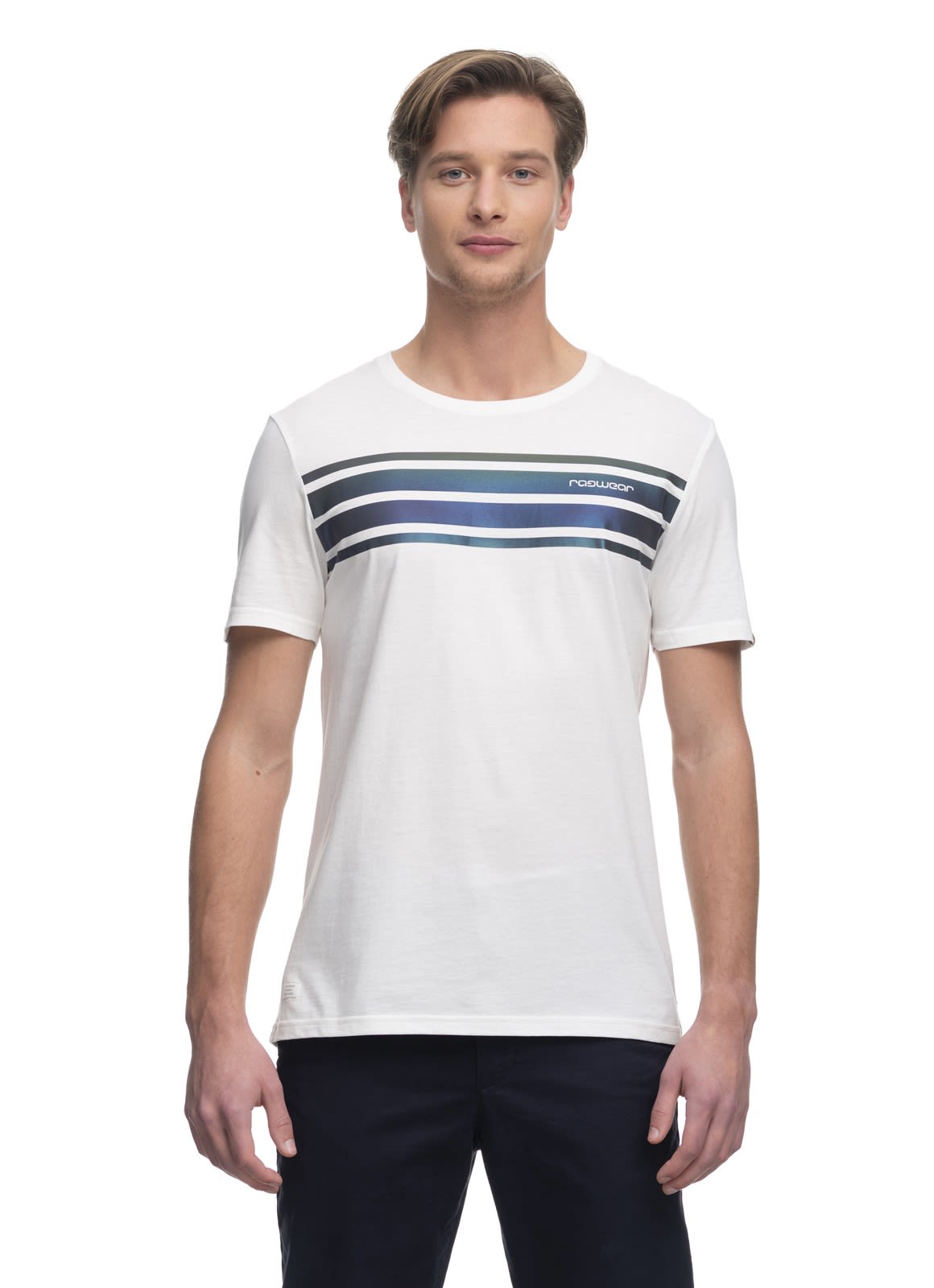 Ragwear Addie Weiss- Male Kurzarm-Shirts- Grsse XXL - Farbe White