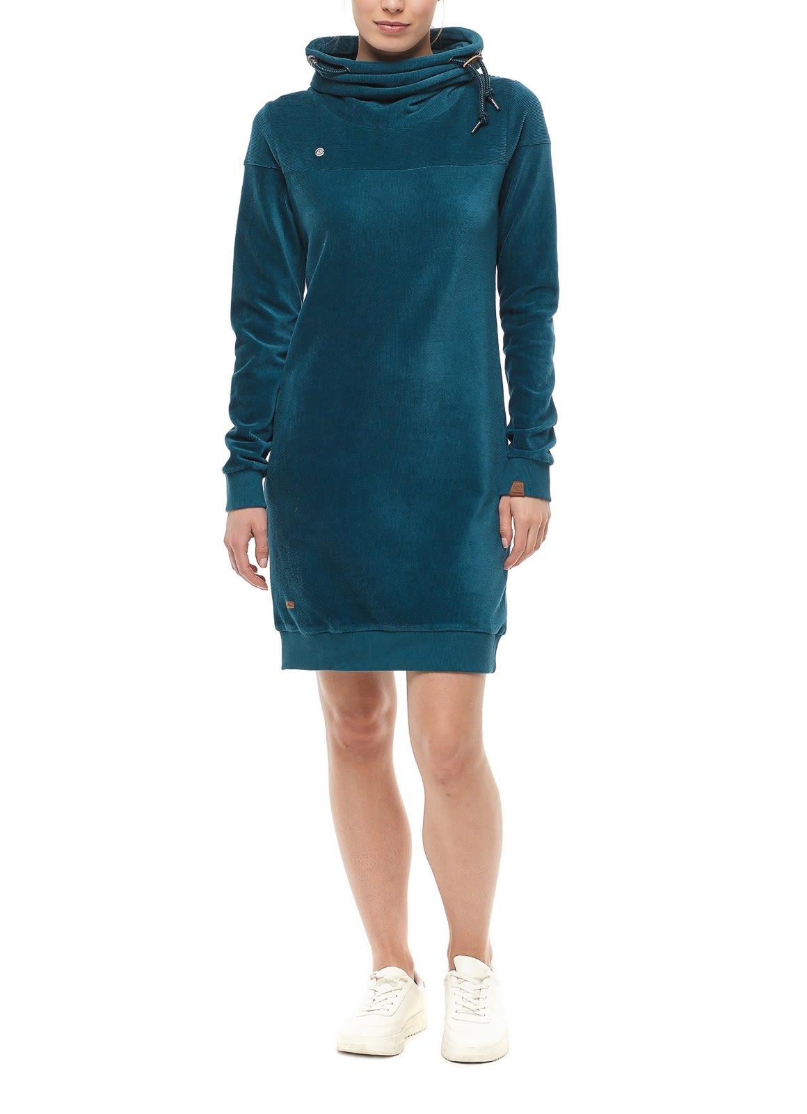 Ragwear Chloe Velvet Blau- Female Kleider- Grsse XXL - Farbe Petrol
