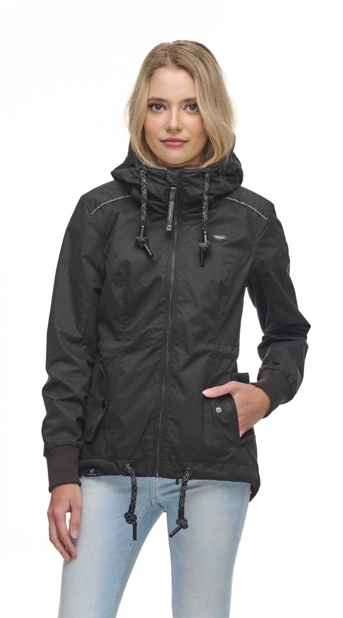 Ragwear Danka Fall Schwarz- Female Ponchos und Capes- Grsse XS - Farbe Black