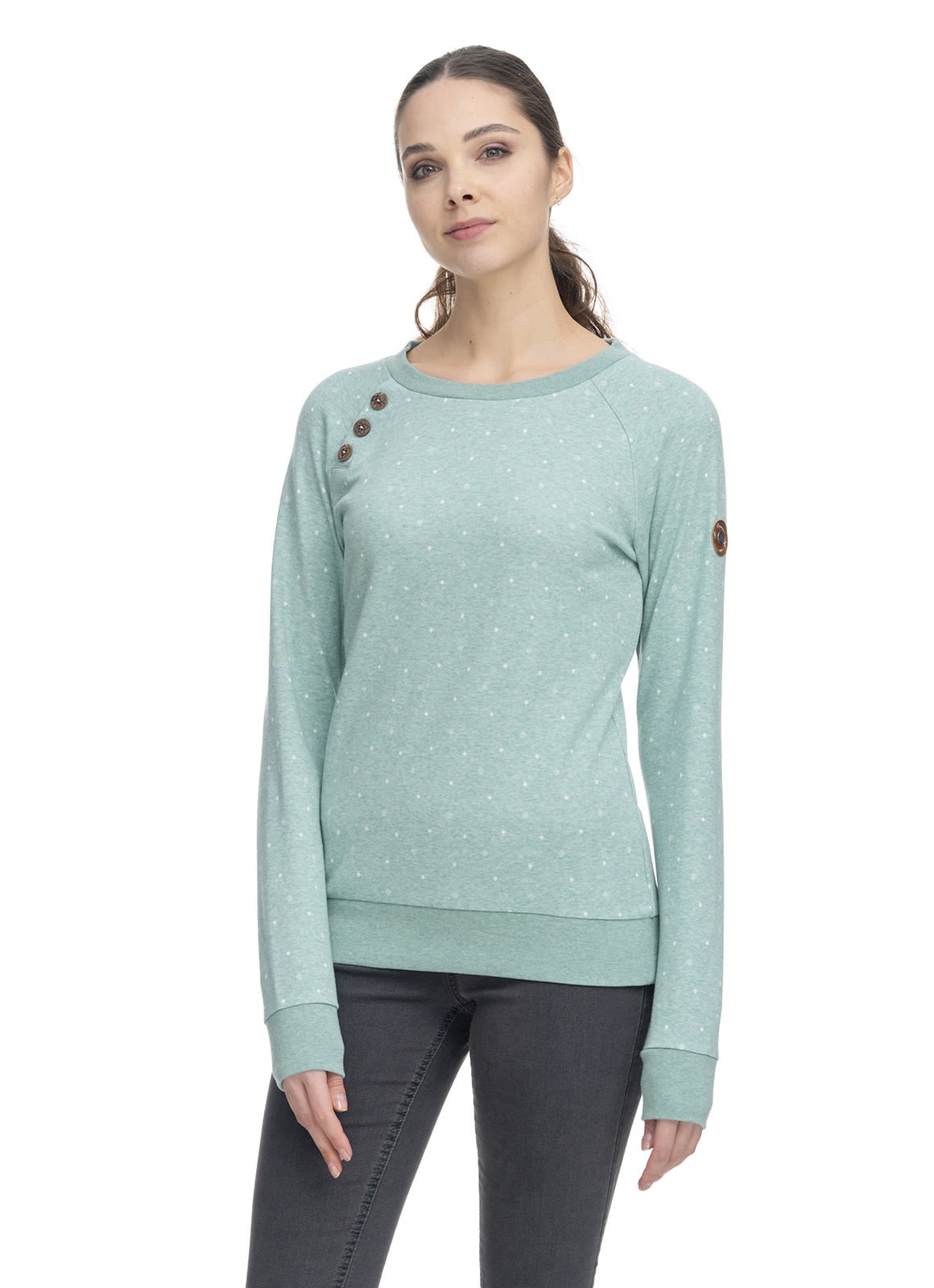 Ragwear Daria Dots Grn- Female Freizeitpullover- Grsse XXL - Farbe Green