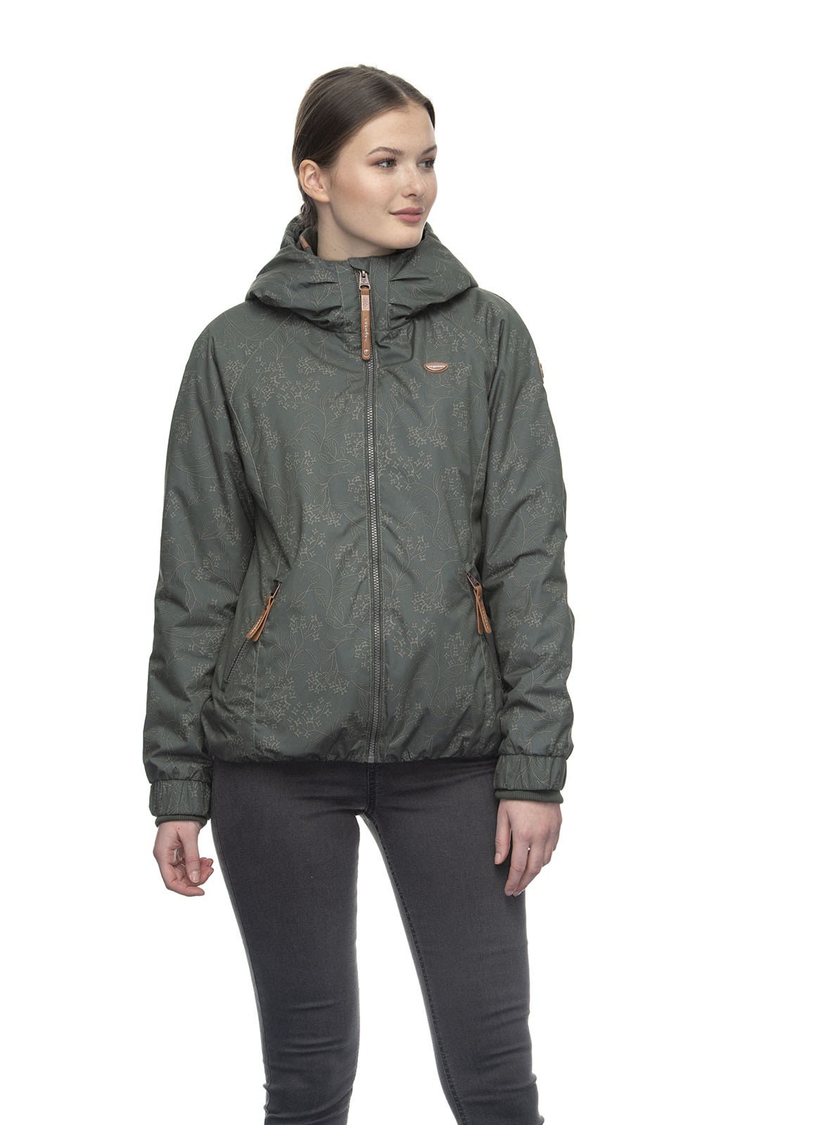 Ragwear Dizzie Print Grn- Female Isolationsjacken- Grsse XS - Farbe Olive