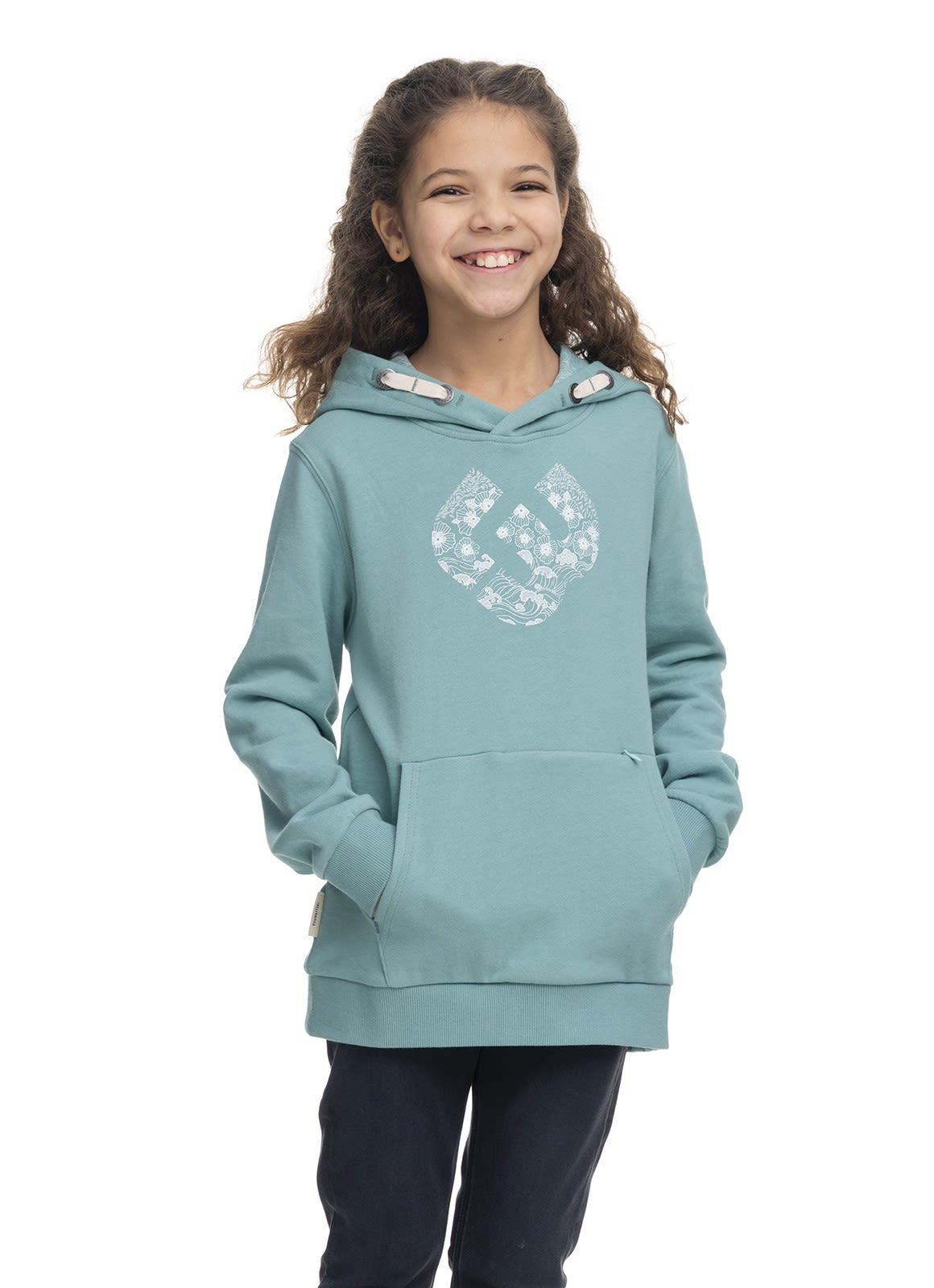 Ragwear Girls Lucika Organic Blau- Female Sweaters und Hoodies- Grsse 122 - 128 - Farbe Aqua