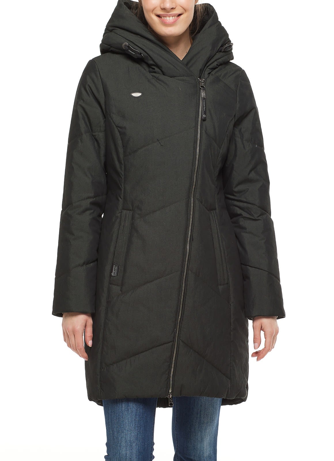 Ragwear Gordon Long Schwarz- Female Ponchos und Capes- Grsse M - Farbe Black