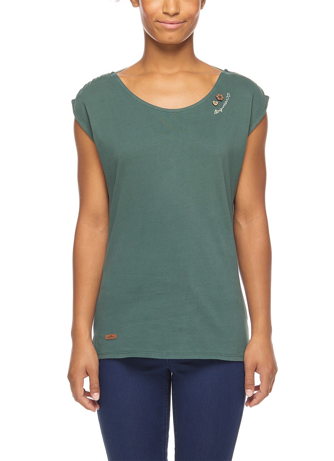 Ragwear Greta Grn- Female Tops - rmellose Shirts- Grsse XS - Farbe Dark Green