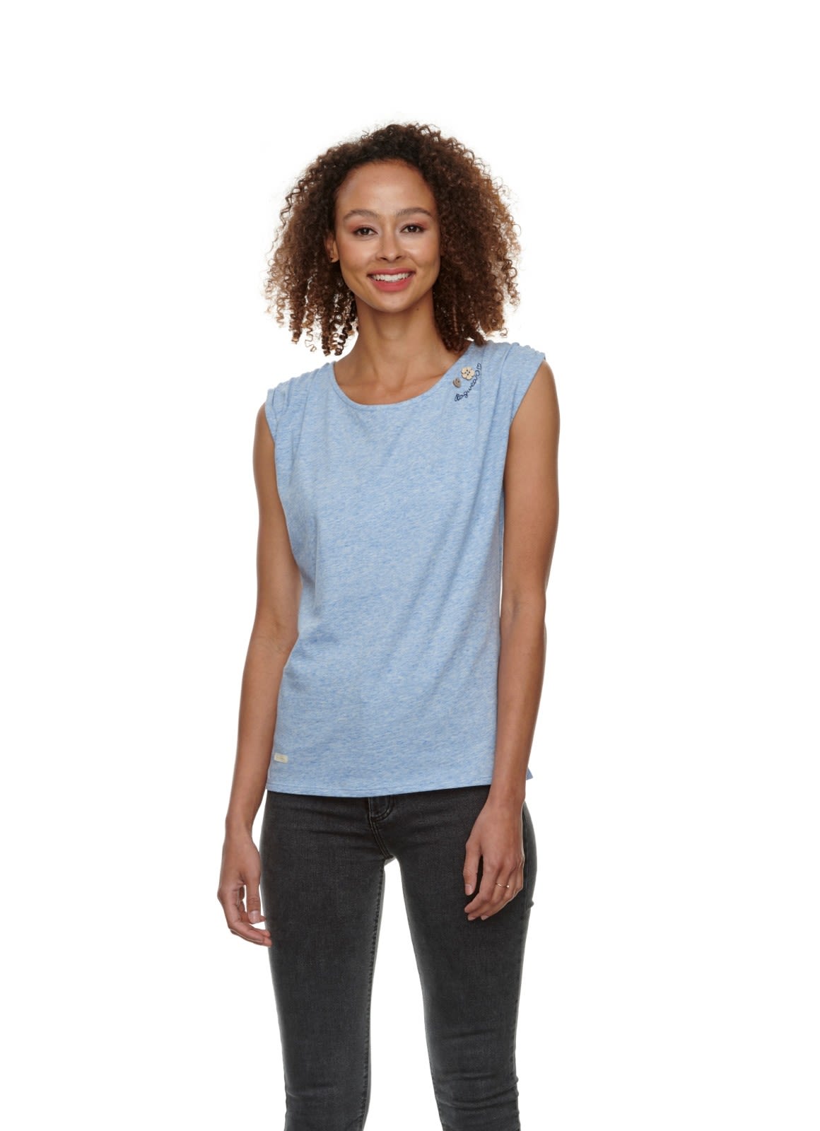 Ragwear Greta (Vorgngermodell) Blau- Female Tops - rmellose Shirts- Grsse XXL - Farbe Blue