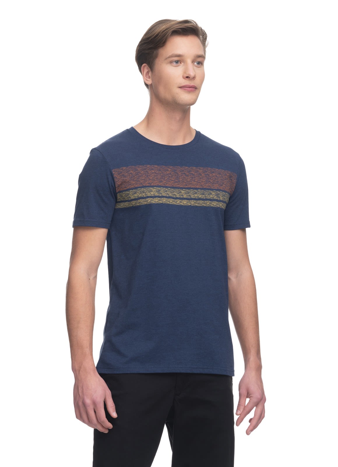 Ragwear Hake Organic Winter Blau- Male Kurzarm-Shirts- Grsse S - Farbe Navy