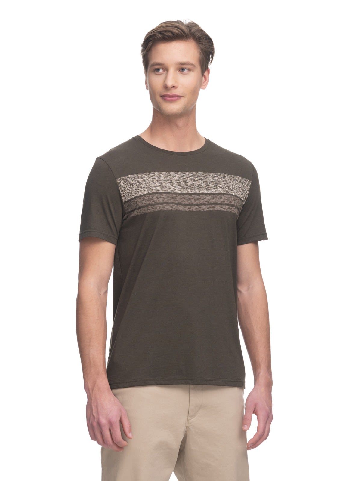 Ragwear Hake Organic Winter Grn- Male Kurzarm-Shirts- Grsse 4XL - Farbe Olive