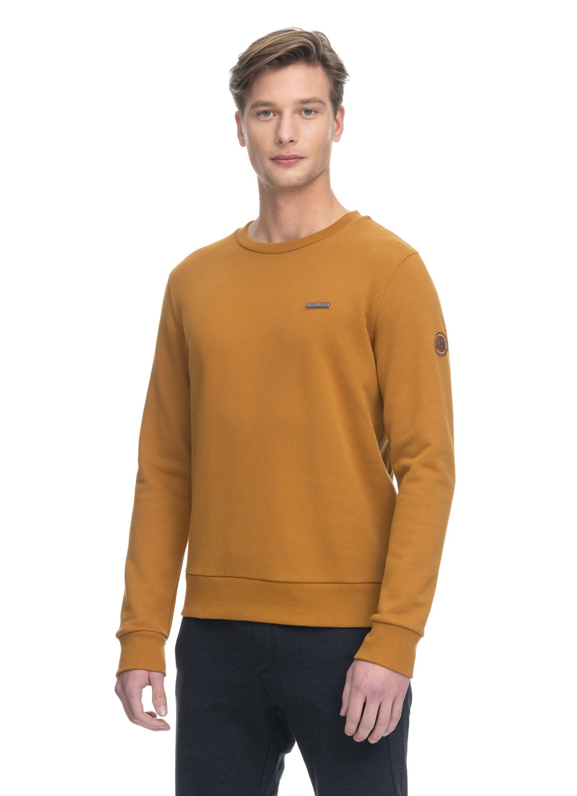 Ragwear Indie Gelb- Male Freizeitpullover- Grsse XXL - Farbe Curry