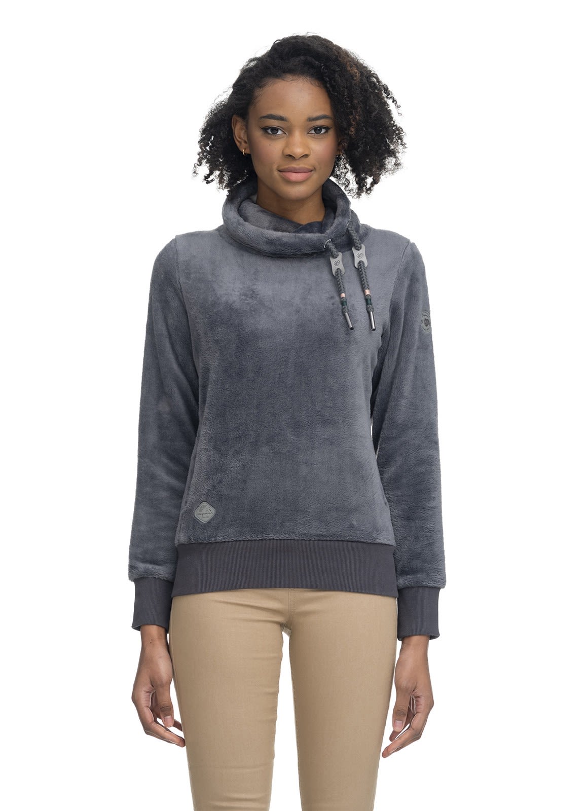 Ragwear Menny Grau- Female Fleece- und Powerstretch-Pullover- Grsse XXL - Farbe Dark Grey