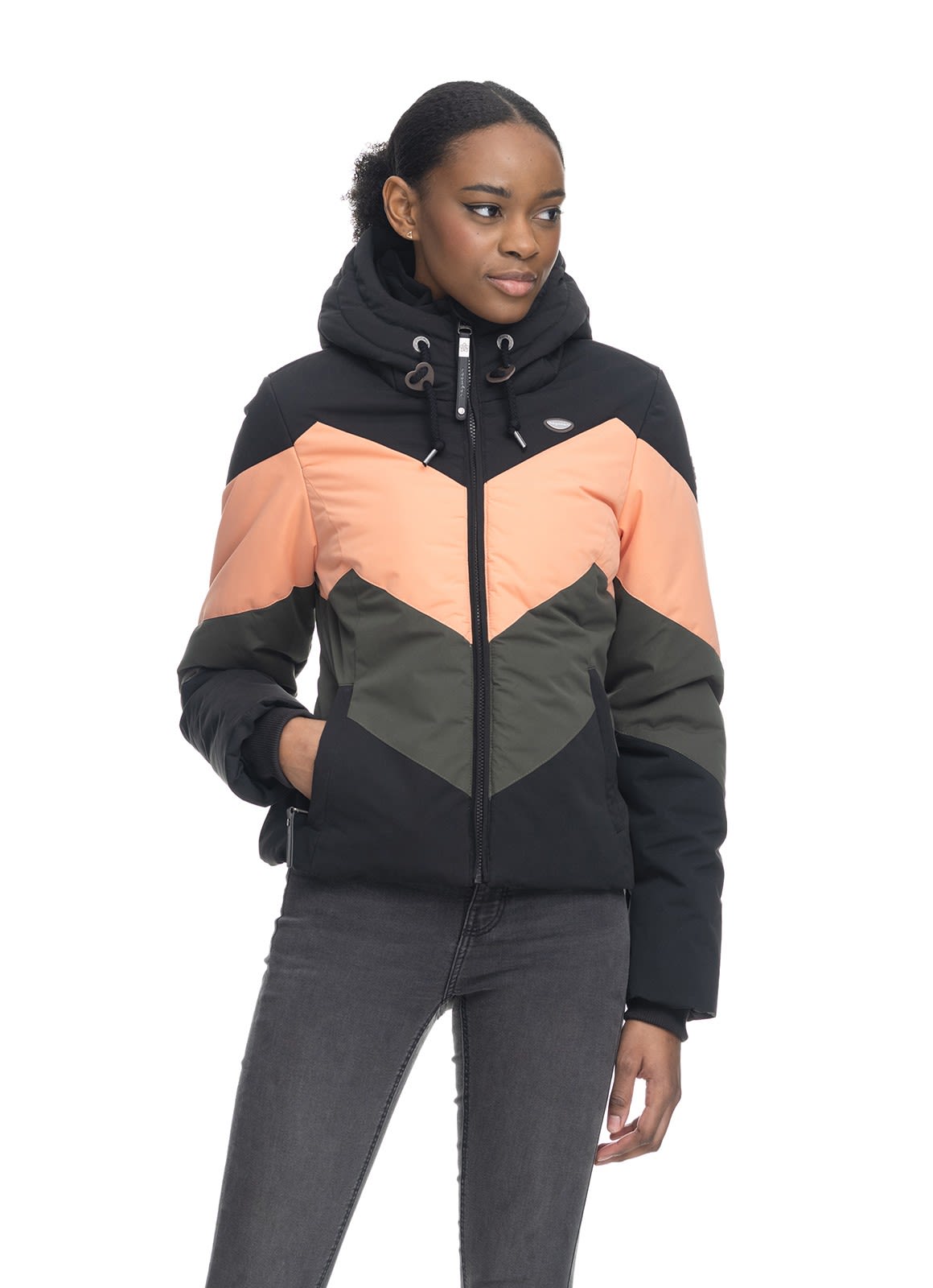 Ragwear Novva Block Schwarz- Female Ponchos und Capes- Grsse XS - Farbe Black