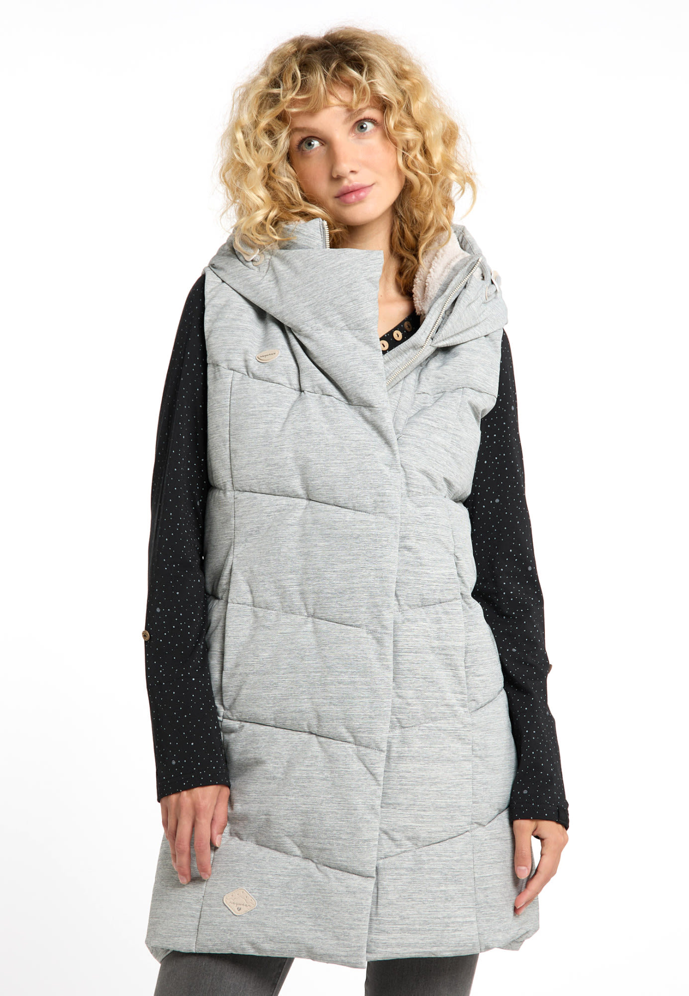 Ragwear Pavla Vest Grau- Female Isolationswesten- Grsse XS - Farbe White