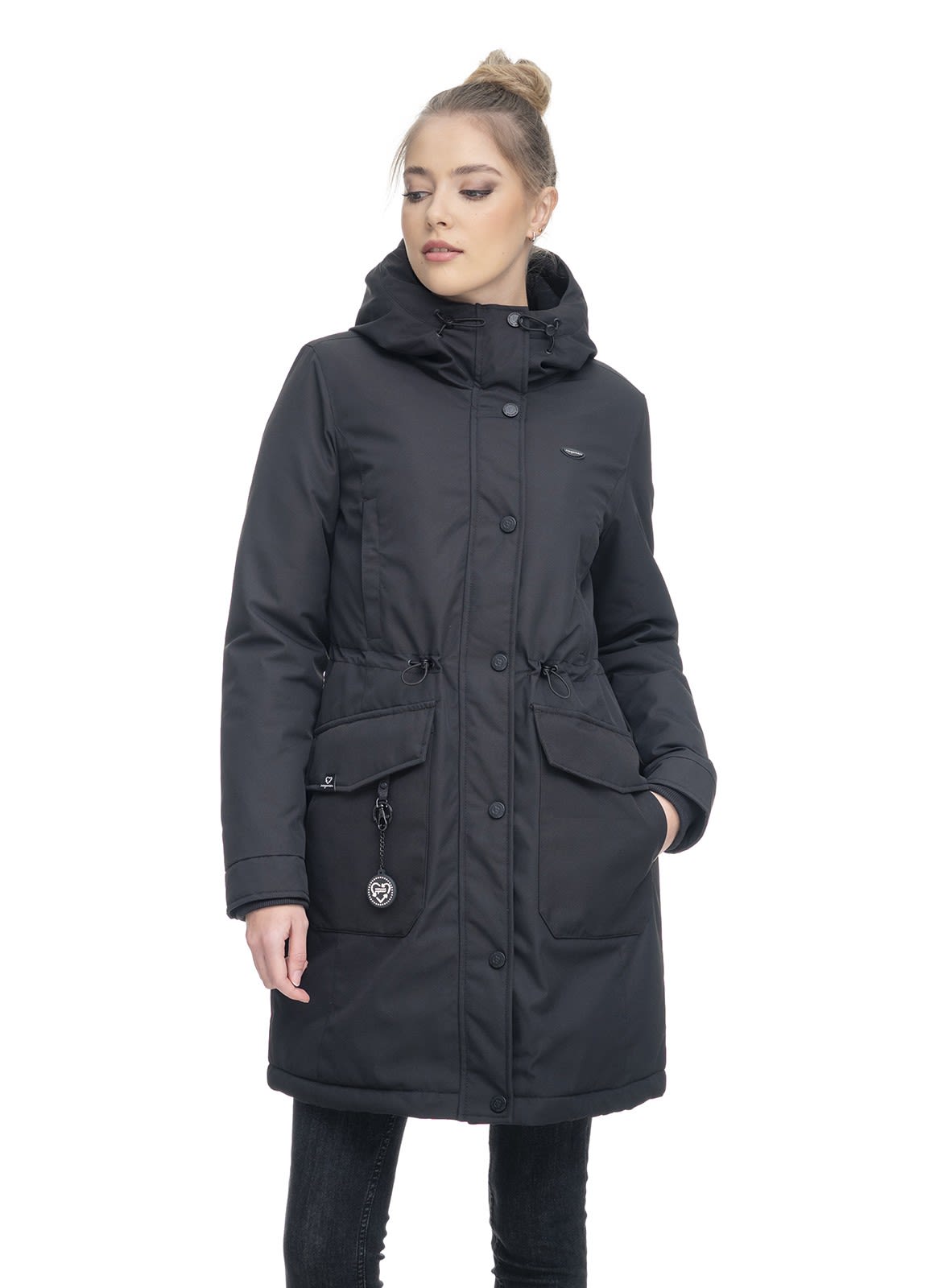 Ragwear Reloved Remake Schwarz- Female Freizeitmntel- Grsse XXL - Farbe Black