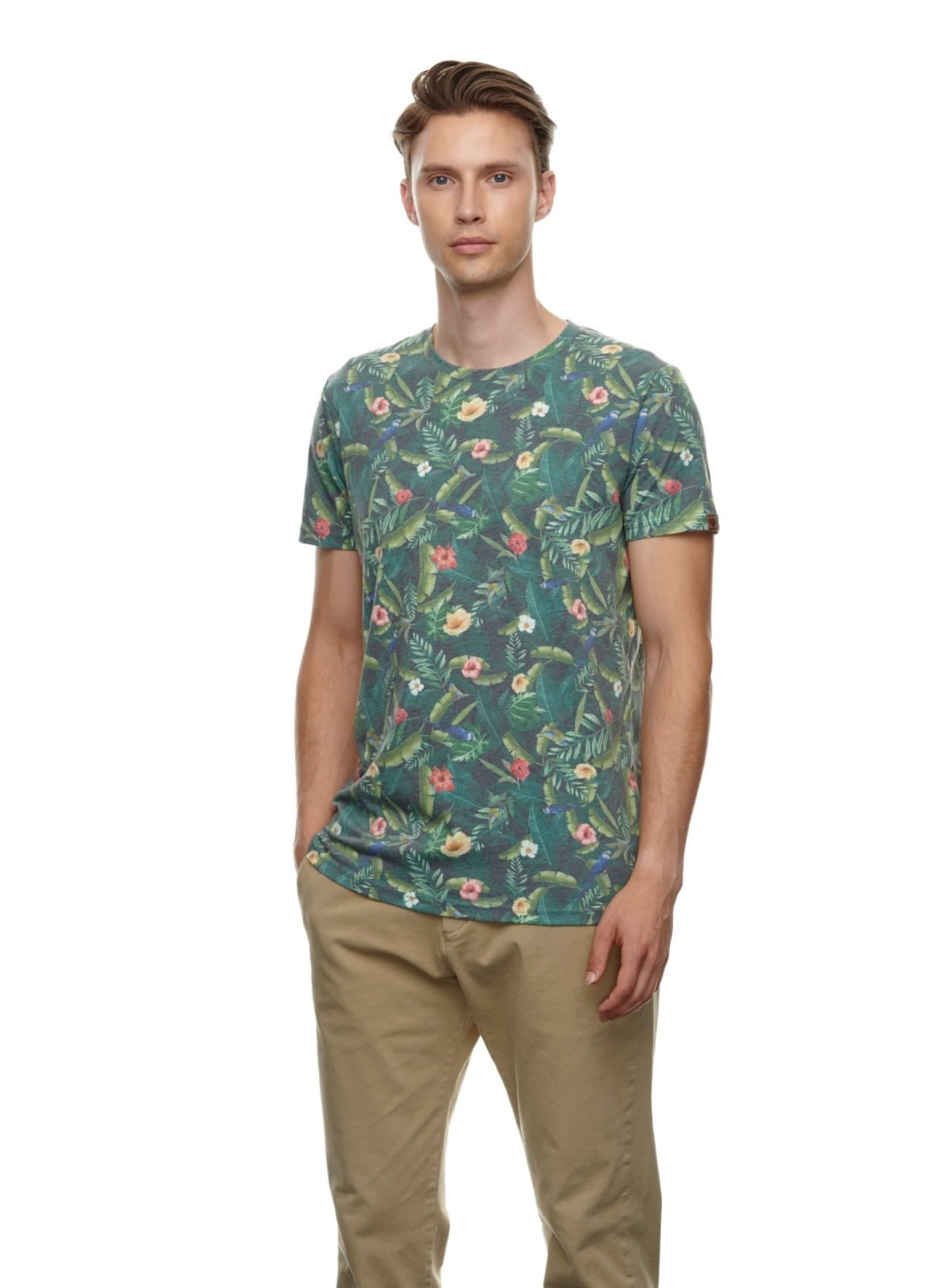 Ragwear Swan Grn- Male T-Shirts- Grsse S - Farbe Green