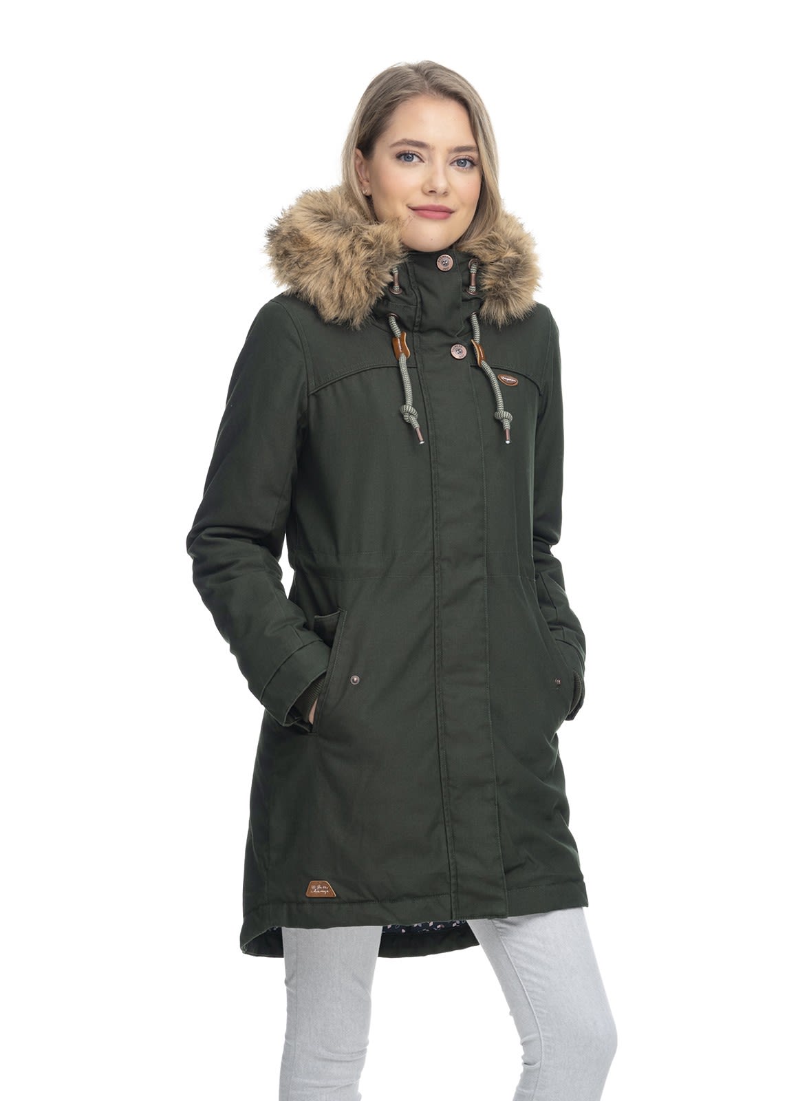 Ragwear Tawny Grn- Female Ponchos und Capes- Grsse XS - Farbe Dark Olive