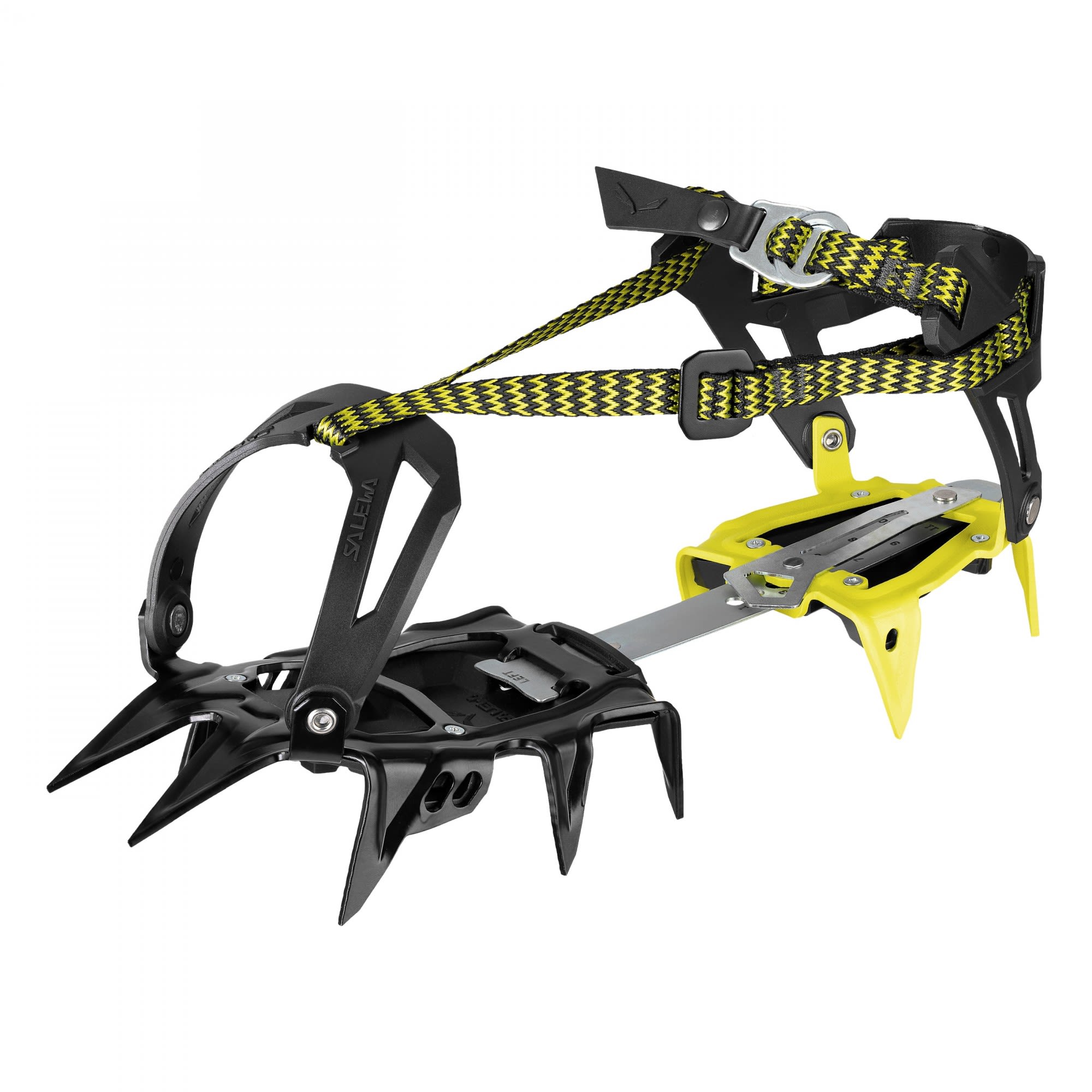 Salewa Alpinist Walk Black Gelb - Schwarz- Steigeisen- Grsse One Size - Farbe Black - Yellow