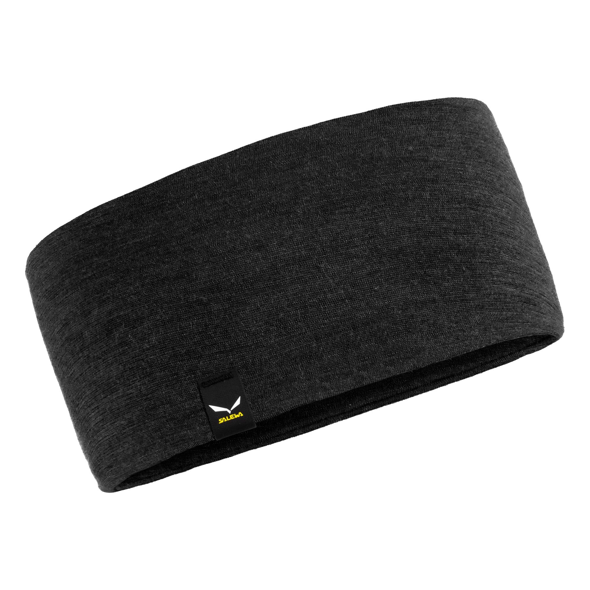 Salewa Cristallo Headband Schwarz- Merino Mtzen und Stirnbnder- Grsse One Size - Farbe Black Out