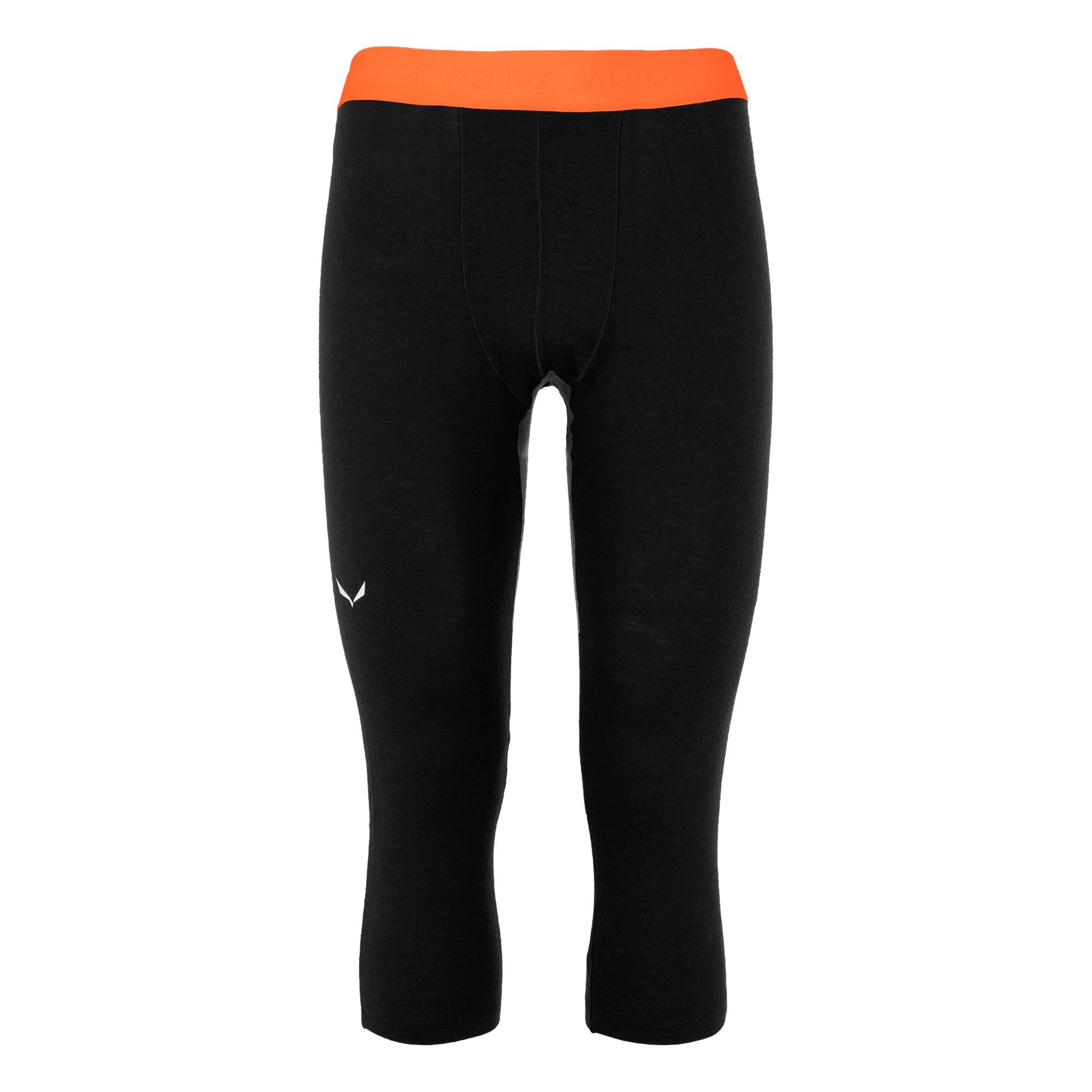 Salewa Cristallo Warm Alpine Merino Responsive 3-4 Tight Schwarz- Male Merino Unterteile- Grsse S - Farbe Black Out