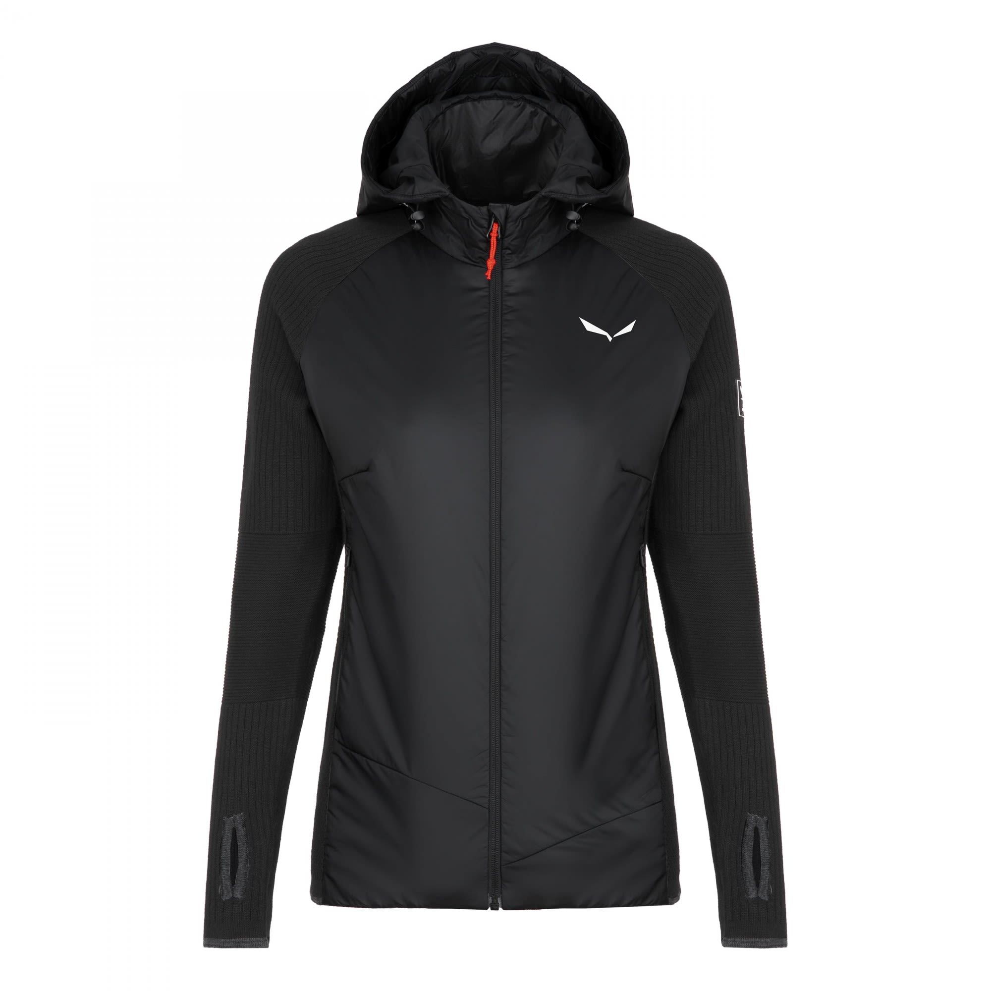 Salewa Fanes Engineered AM Hybrid Jacket Schwarz- Female Merino Hybridjacken- Grsse 34 - Farbe Black Out