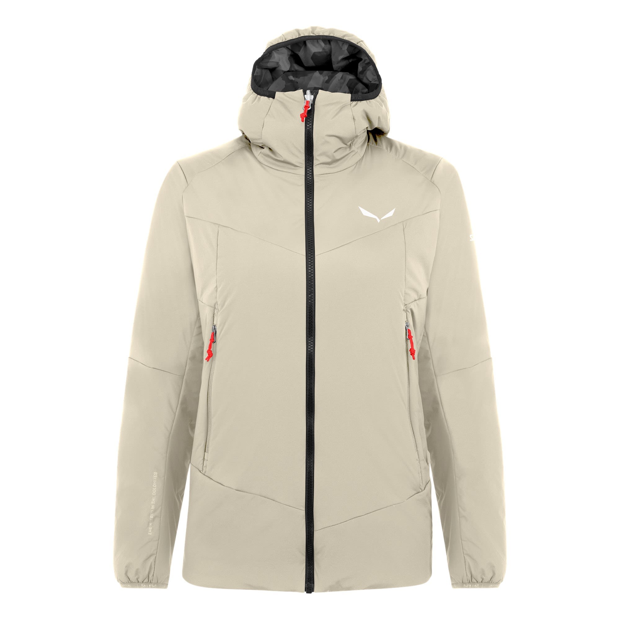 Salewa Ortles Tirolwool Stretch Hooded Jacket Beige- Female Winterjacken- Grsse 40 - Farbe Oatmeal