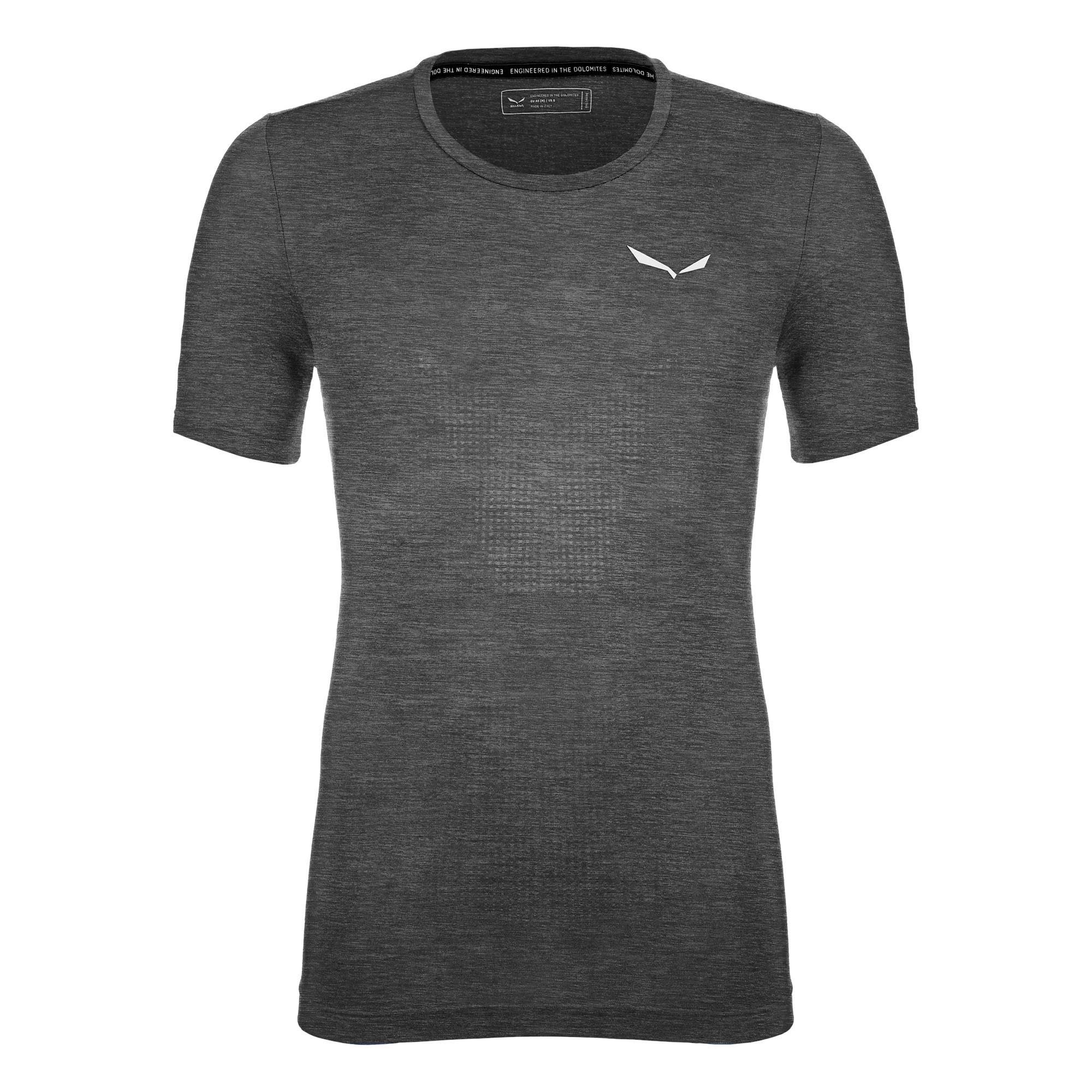 Salewa Pedroc Alpine Merino Responsive Seamless T-Shirt Schwarz- Male Merino Kurzarm-Shirts- Grsse S - Farbe Black Out
