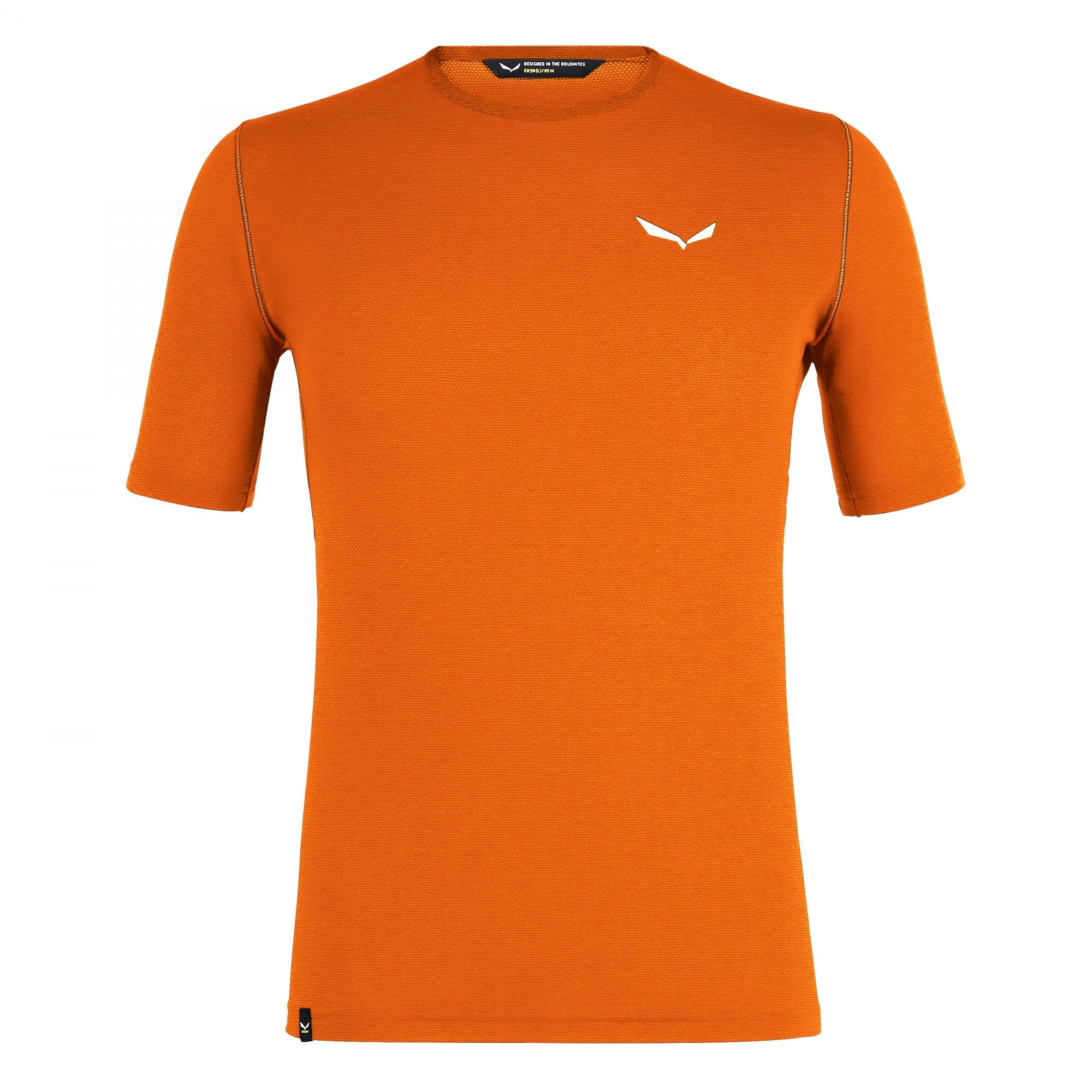 Salewa Pedroc Hybrid 3 Dry S-S Tee Orange- Male T-Shirts- Grsse M - Farbe Carrot Melange