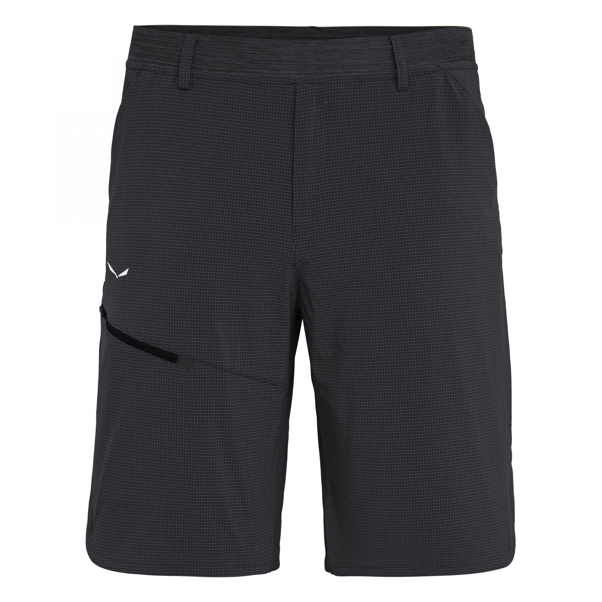 Salewa Puez 3 Durastretch Shorts Kariert - Schwarz- Male Hosen- Grsse M - Farbe Black Out - Flintstone