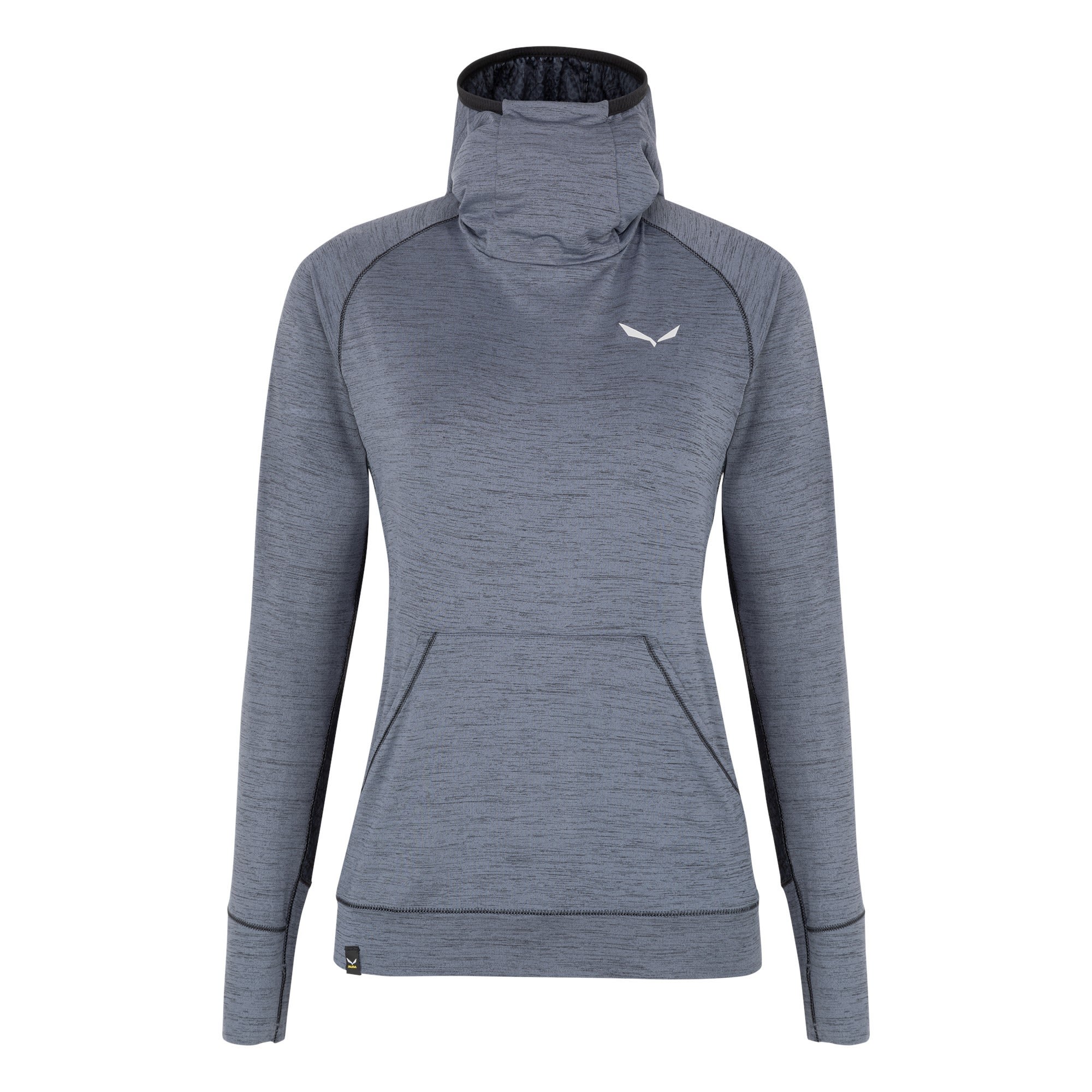 Salewa Puez Melange Dry Hoody Grau- Female Freizeitpullover- Grsse 34 - Farbe Black Out Melange