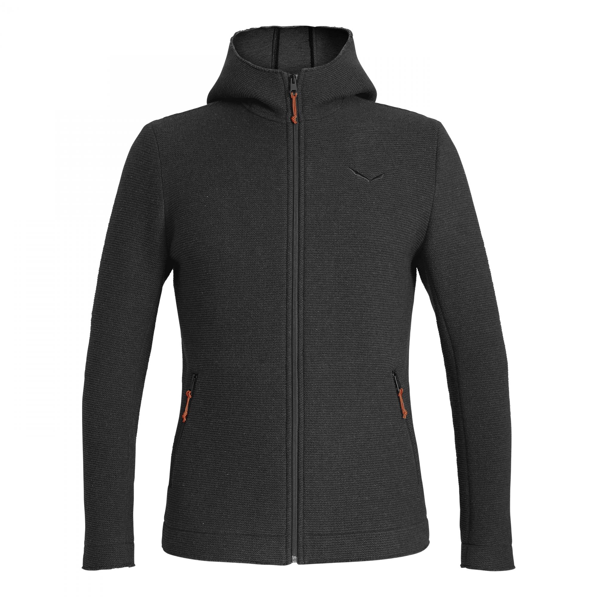 Salewa Sarner 2L Wool Full-Zip Hoody Schwarz- Male Isolationsjacken- Grsse S - Farbe Black Out