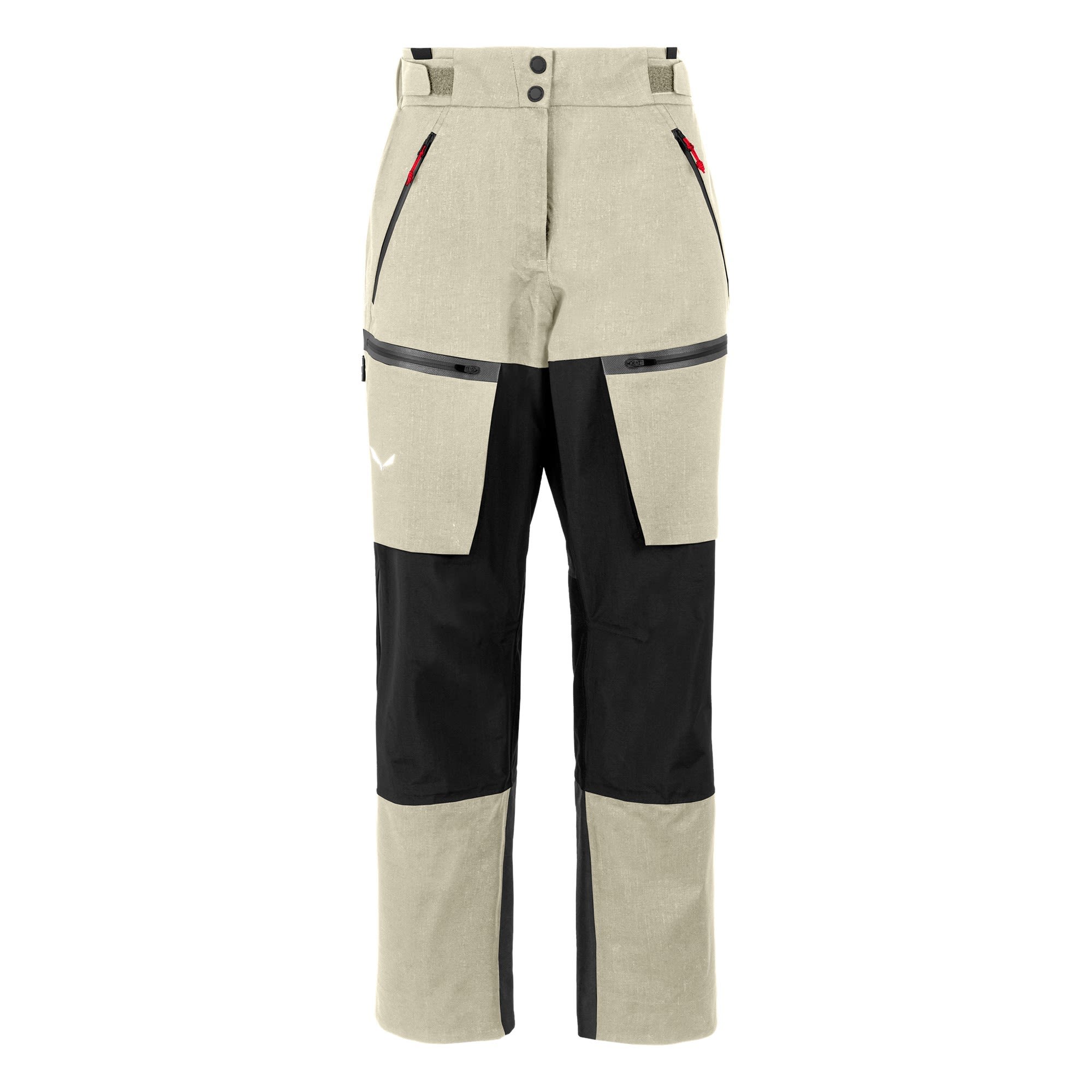 Salewa Sella 3L Powertex Responsive Pant Colorblock - Beige - Schwarz- Female Hosen- Grsse 36 - Farbe Oatmeal