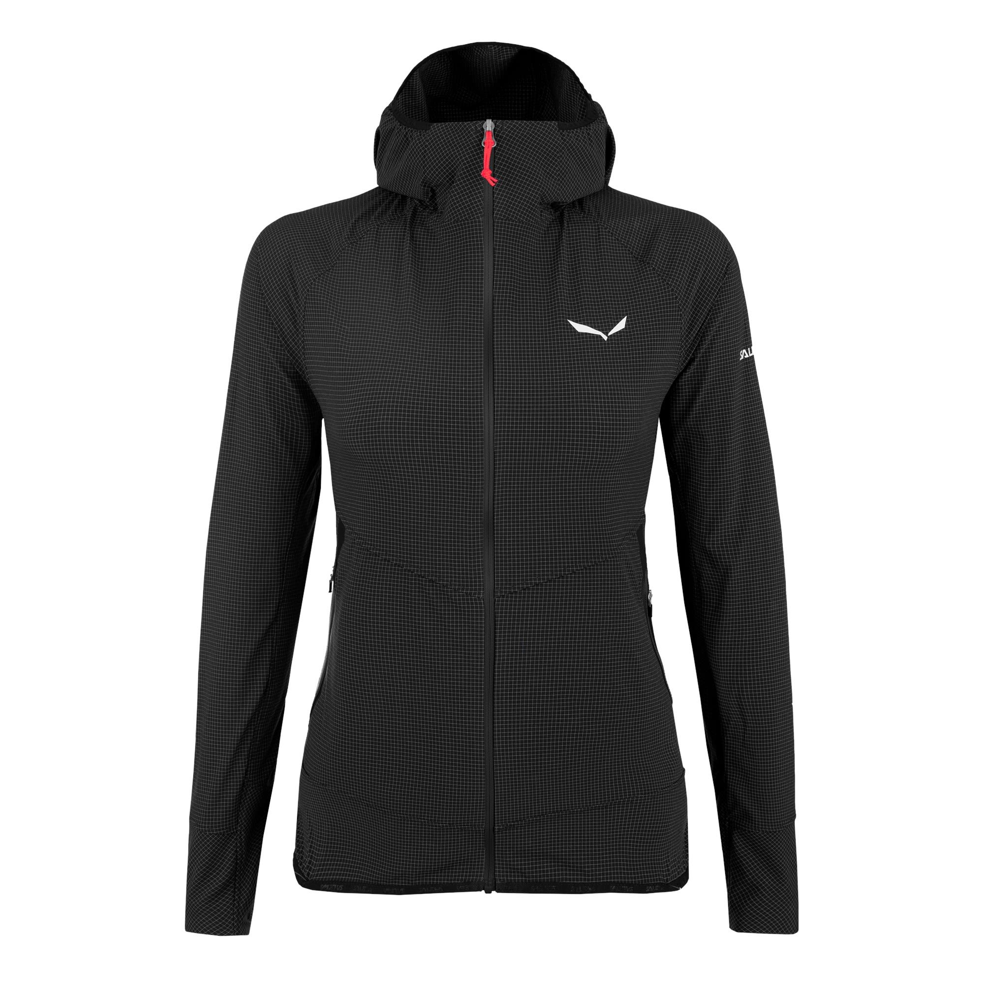 Salewa Sorapis Durastretch Jacket Kariert - Schwarz- Female Jacken- Grsse 38 - Farbe Black Out
