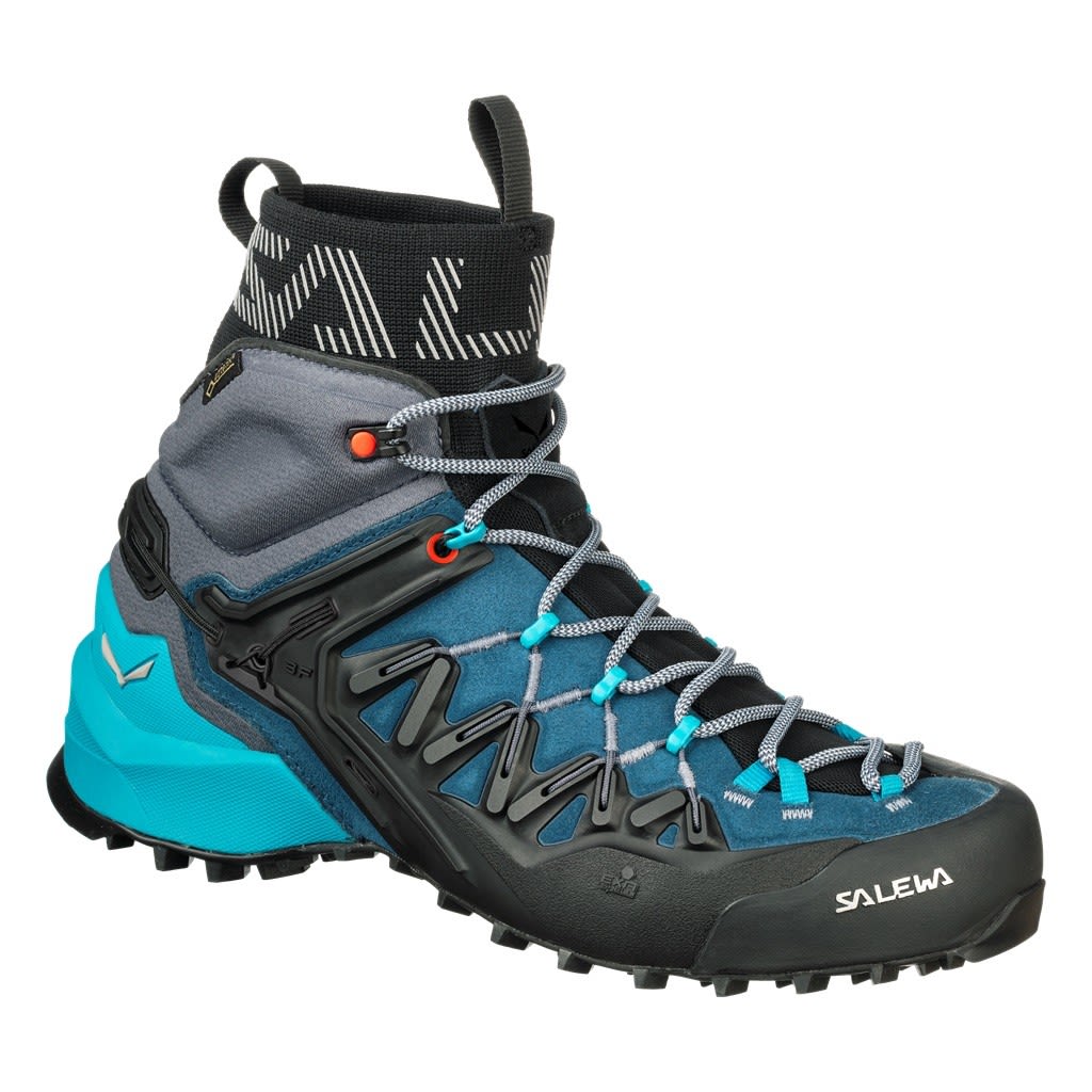 Salewa Wildfire Edge Mid Gtx(R)(R) Blau- Female Gore-Tex(R) Wander- und Trekkingstiefel- Grsse EU 35 - Farbe Poseidon - Grisaille