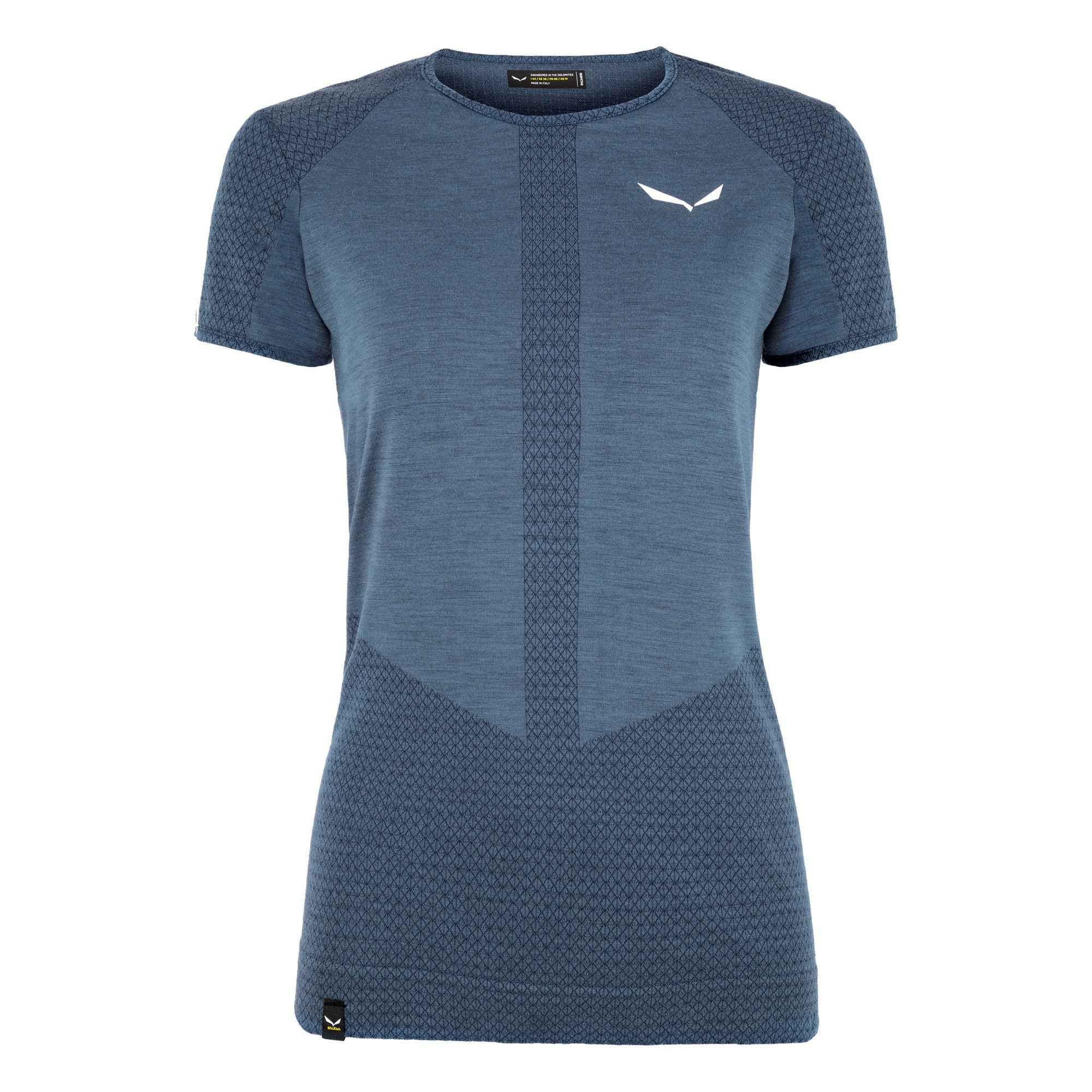 Salewa Zebru Responsive S-S Tee Blau- Female Merino Unterwsche- Grsse 34 - Farbe Dark Denim