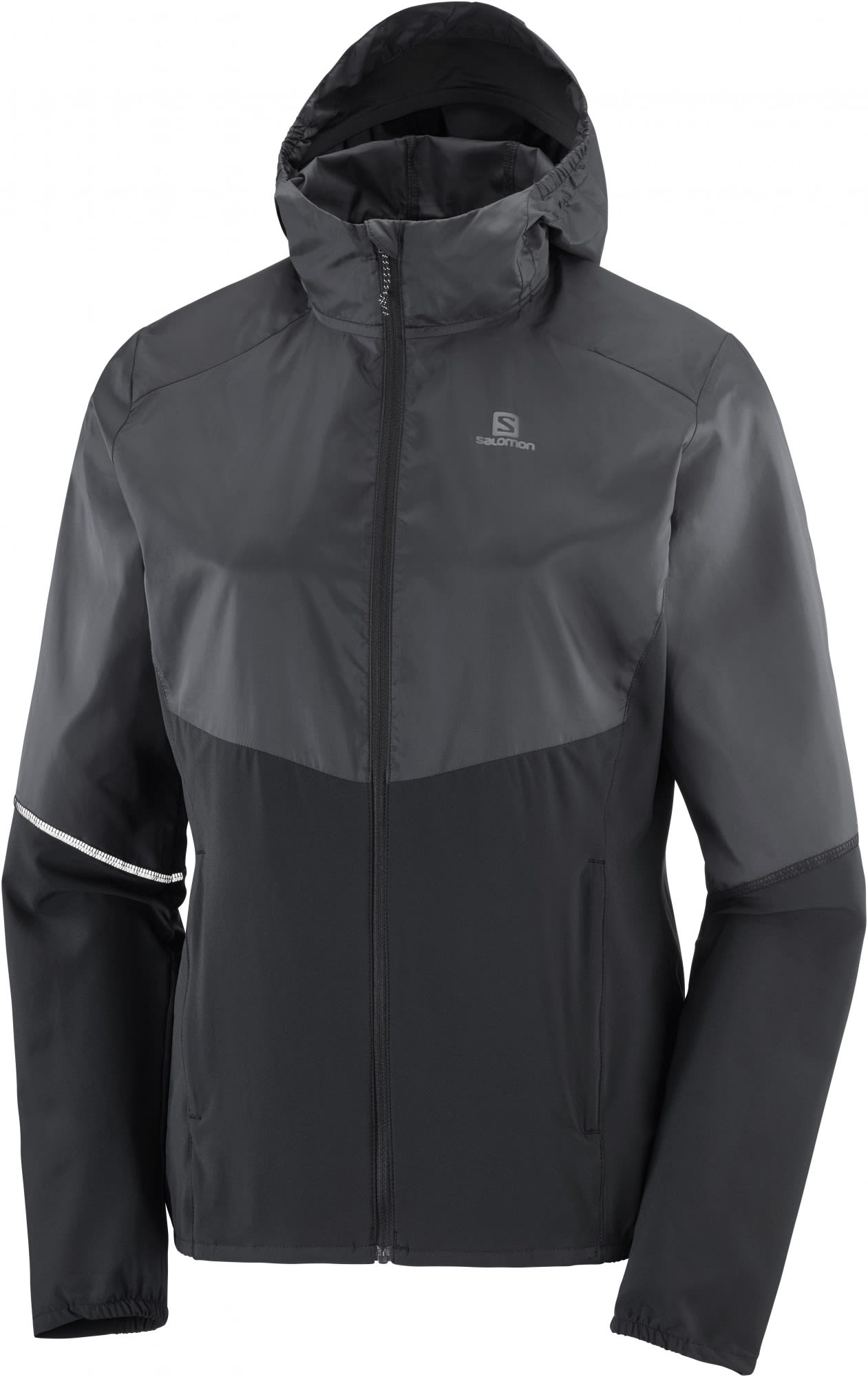 Salomon Agile Full-Zip Hoodie Schwarz- Female Jacken- Grsse XS - Farbe Black