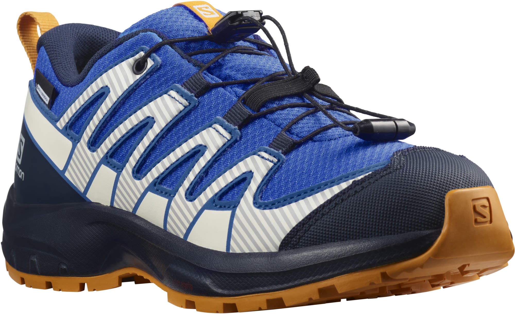 Salomon Junior XA Pro V8 Cswp Blau- Wander- und Trekkingstiefel- Grsse EU 31 - Farbe Palace Blue - Navy Blazer - Butterscotch