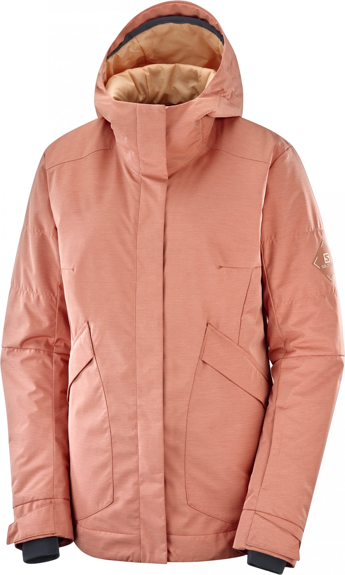 Salomon Snow Rebel Jacket Lila- Female Regenjacken und Hardshells- Grsse XL - Farbe Brick Dust - Heather