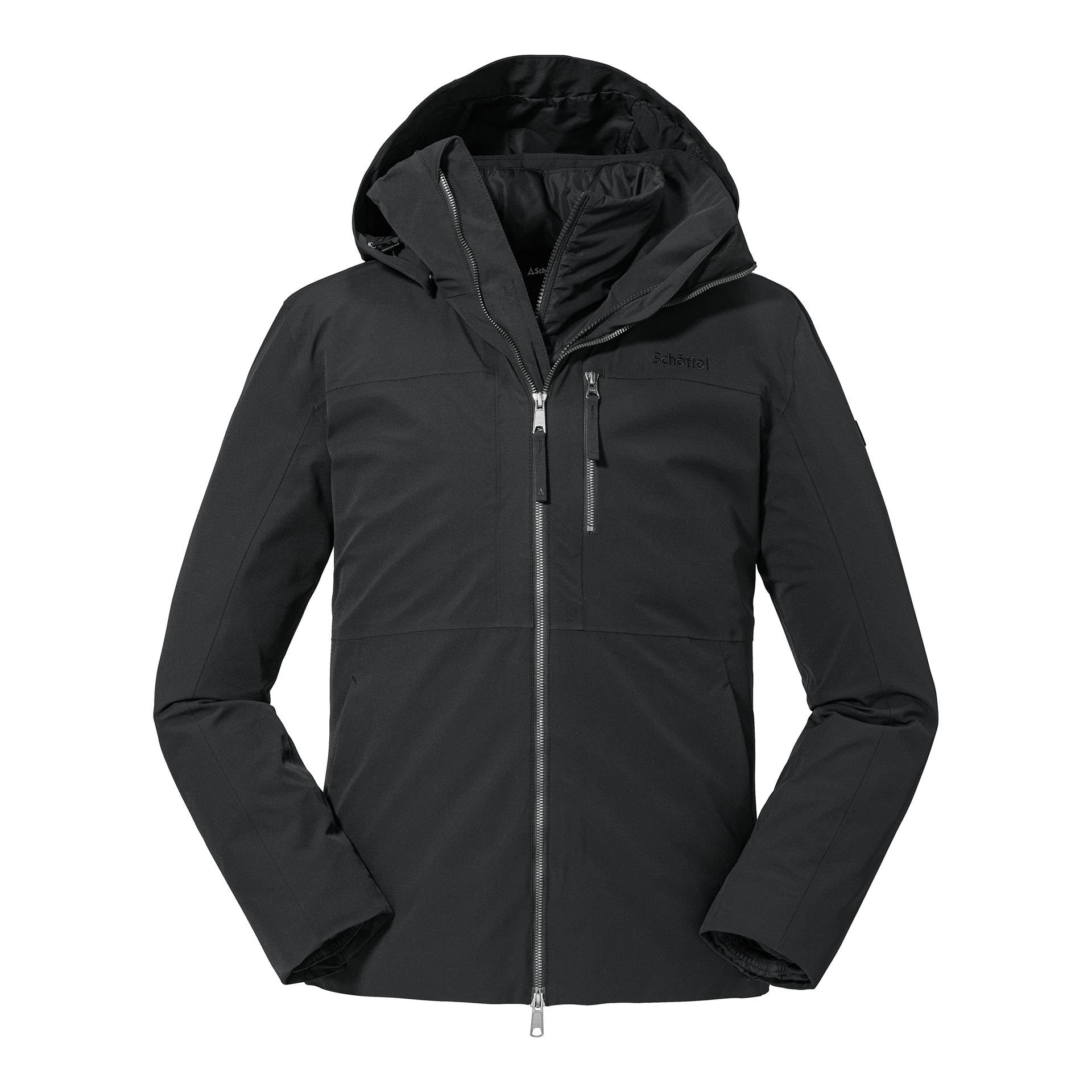 Schffel 3in1 Jacket Krakau Schwarz- Male Freizeitjacken- Grsse 46 - Farbe Black