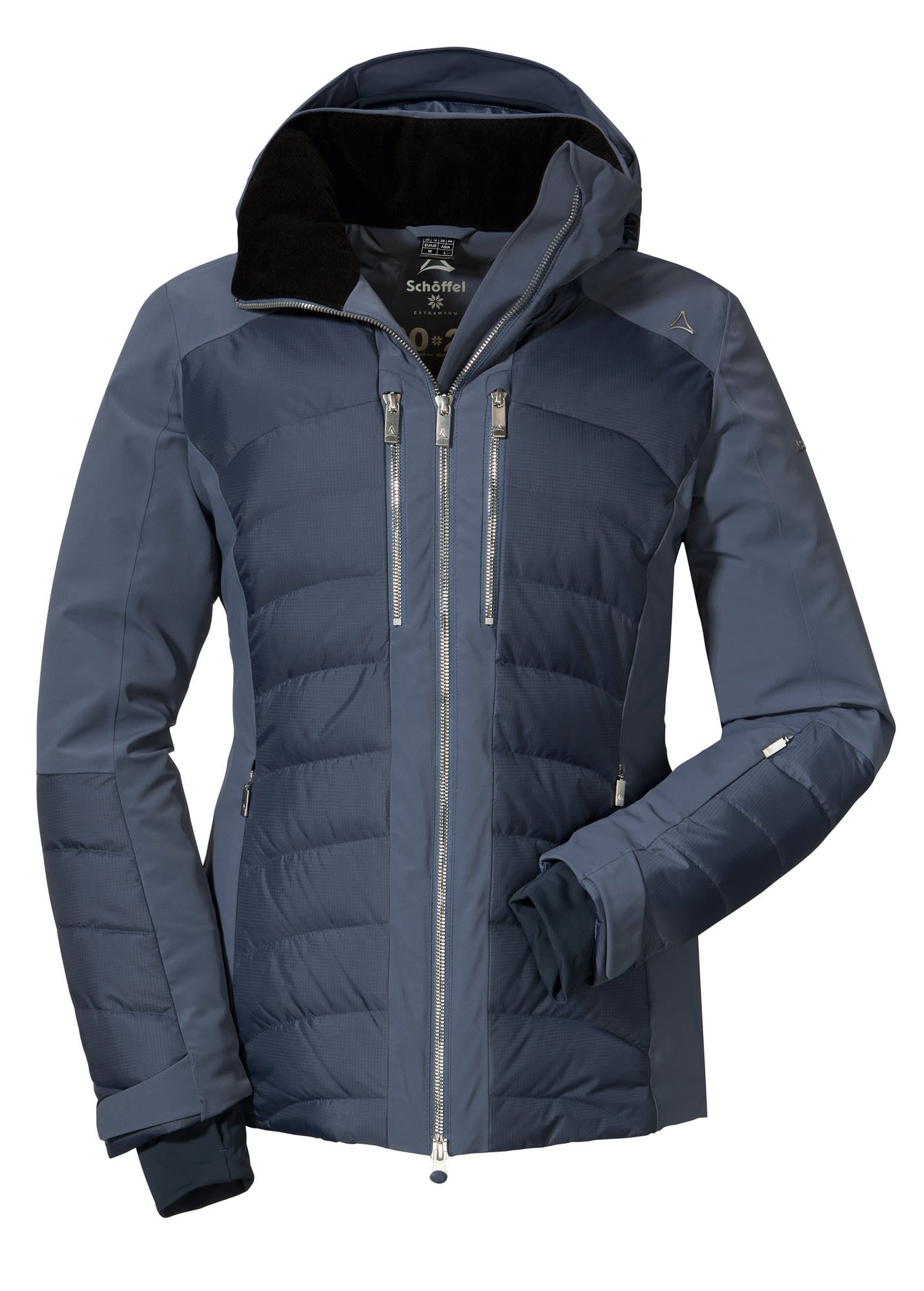 Schffel Down Jacket Maribor3 Blau- Female Daunen Anoraks- Grsse 46 - Farbe Blue Indigo