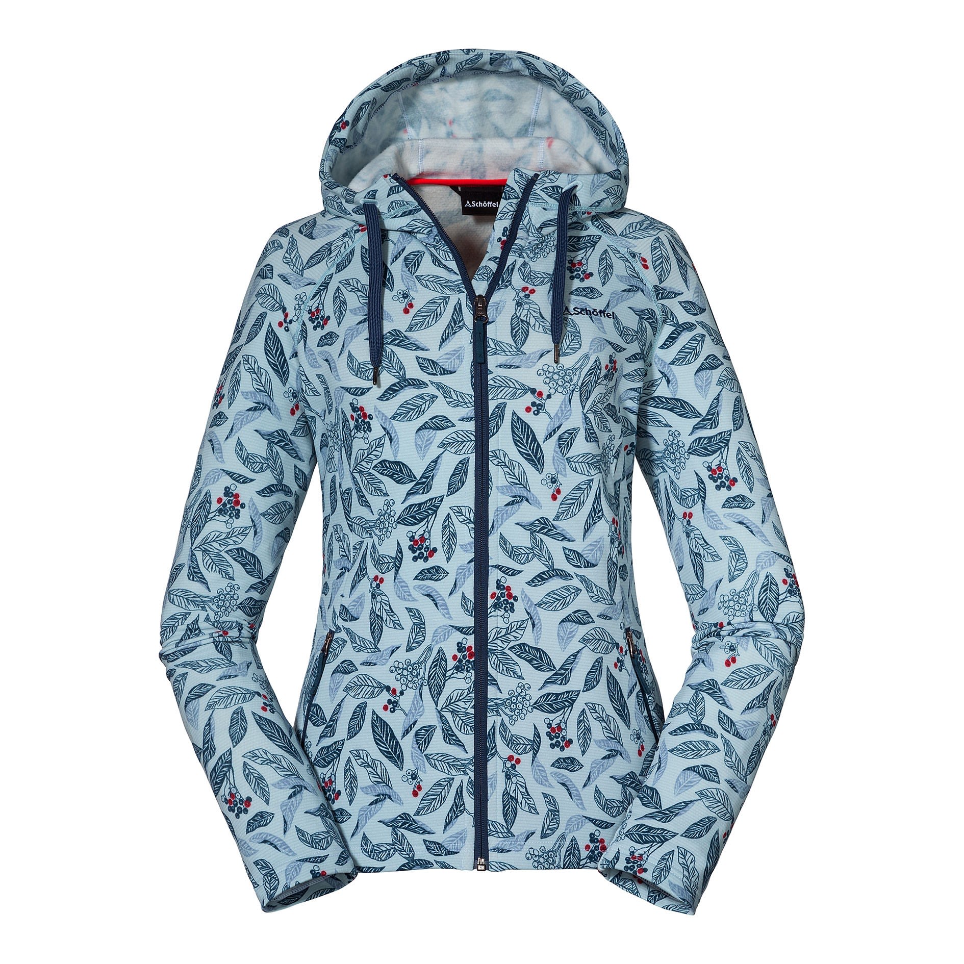 Schffel Fleece Hoody Maidstone Blau- Female Freizeitjacken- Grsse 38 - Farbe Bit Of Blue