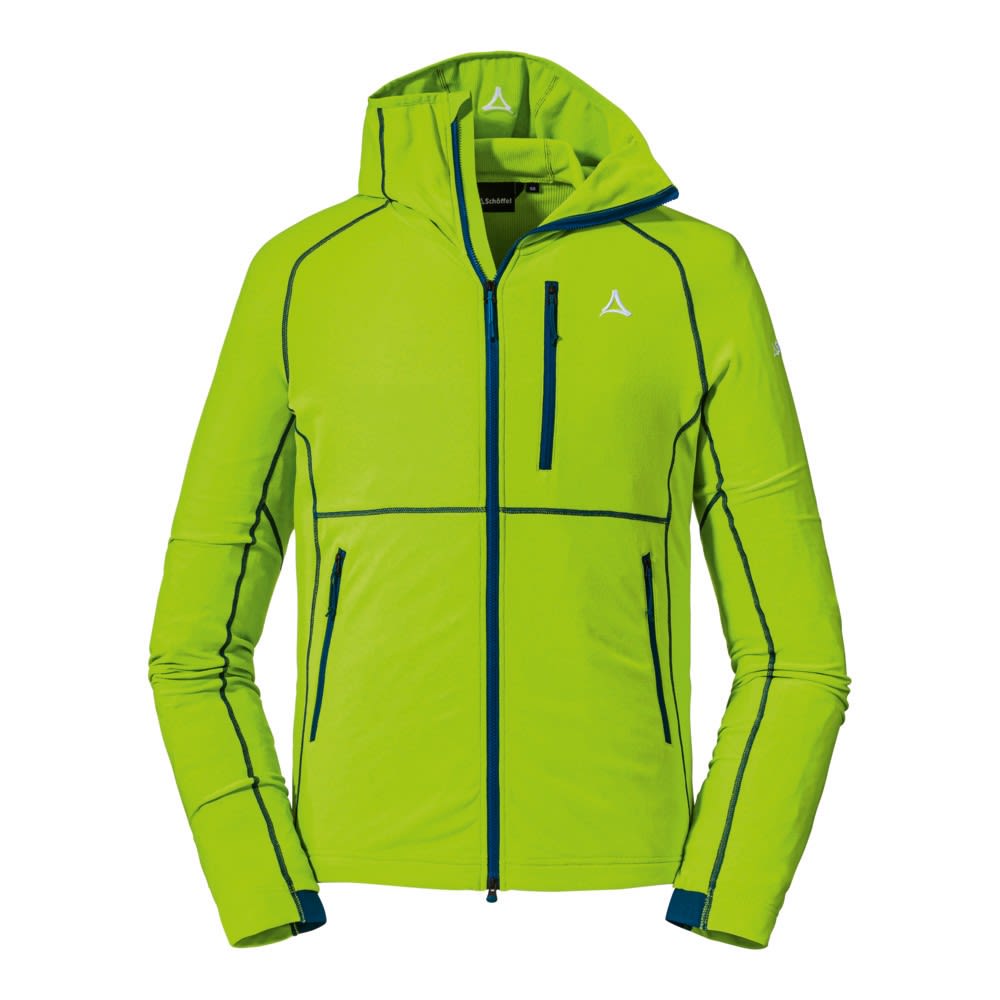 Schffel Fleece Hoody Ramezza Grn- Male Isolationsjacken- Grsse 48 - Farbe Lime Green