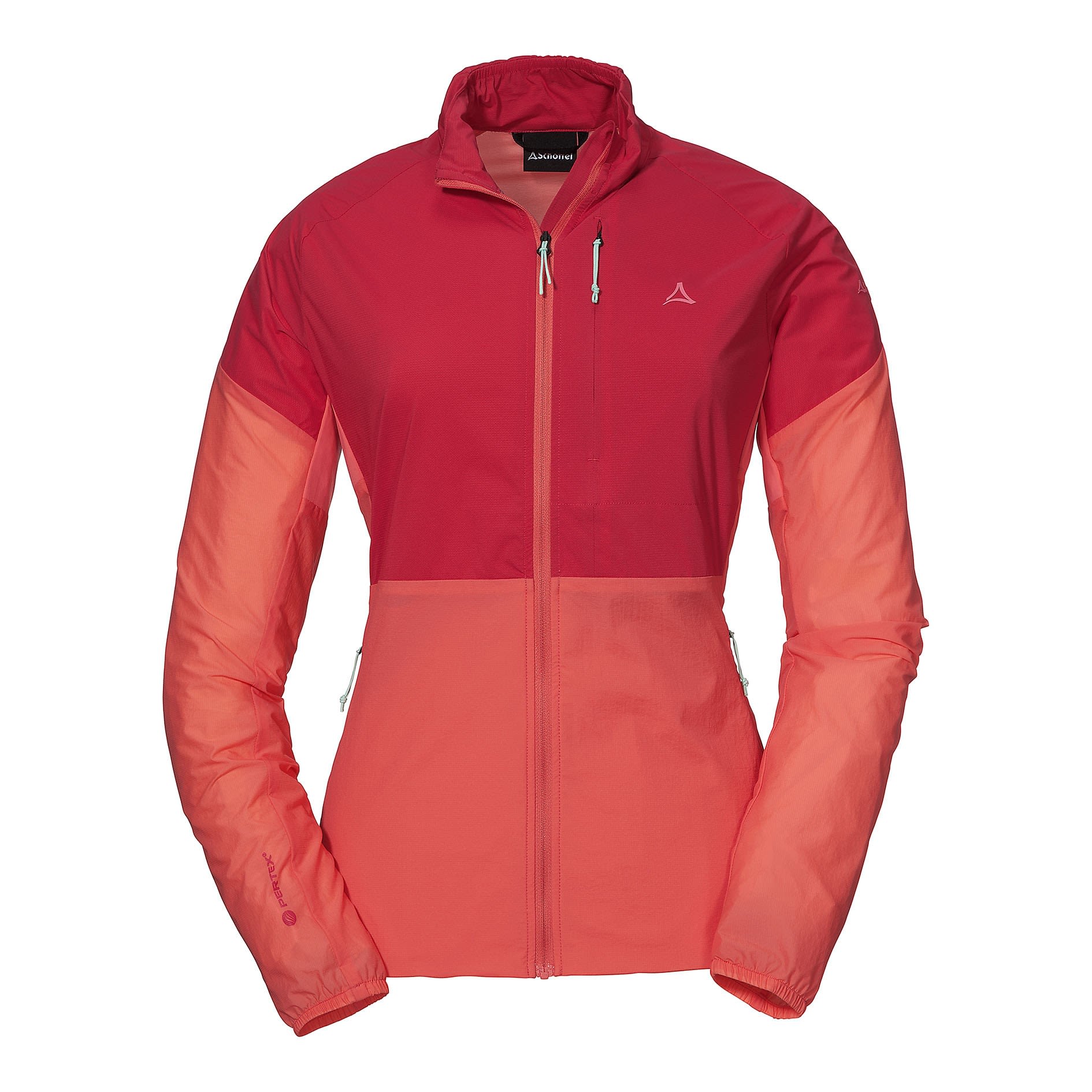Schffel Jacket Pietena Colorblock - Rot- Female Anoraks- Grsse 42 - Farbe Georgia Peach